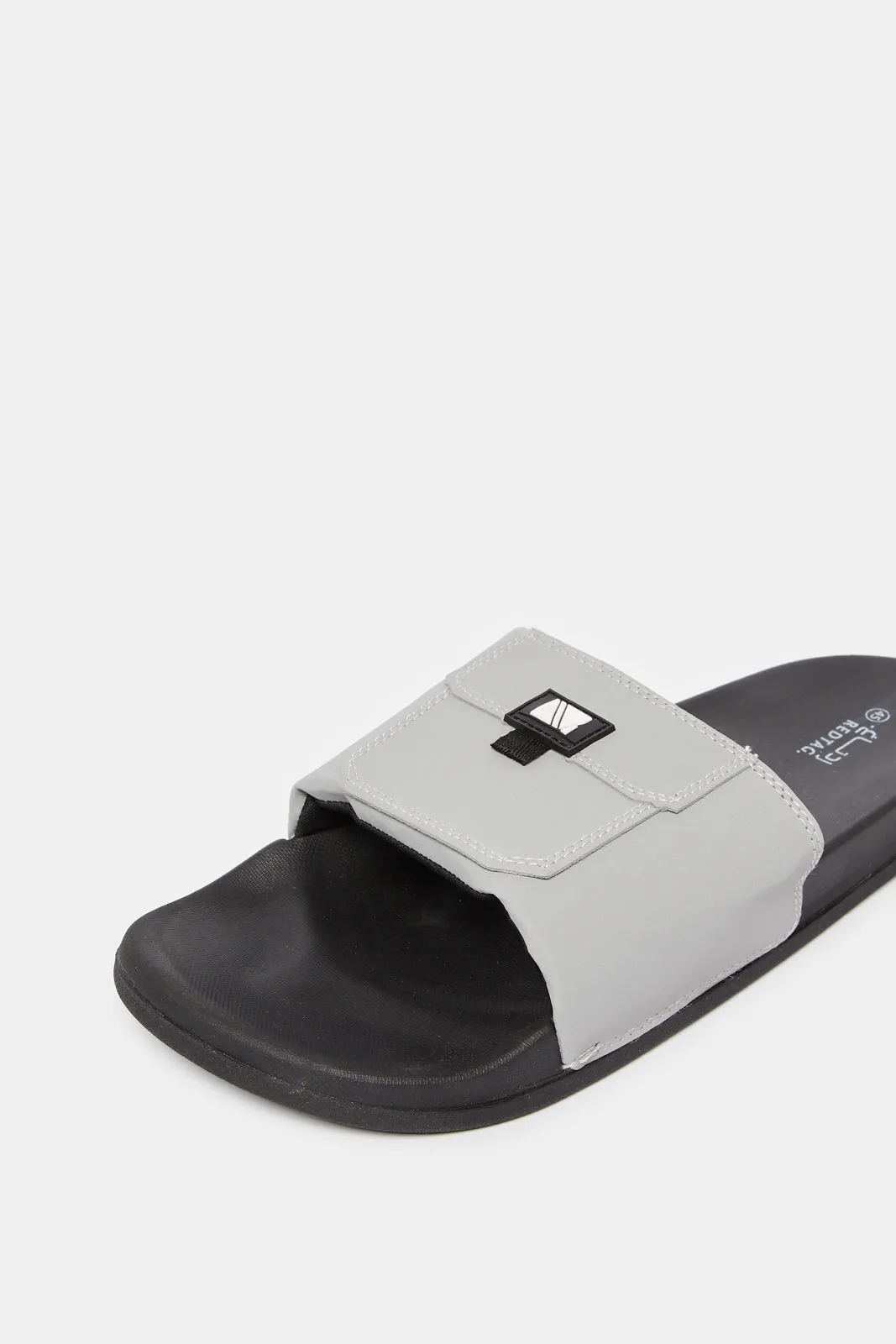 Men Grey Pocket Slides sold by Redtag product image thumbnail 3
