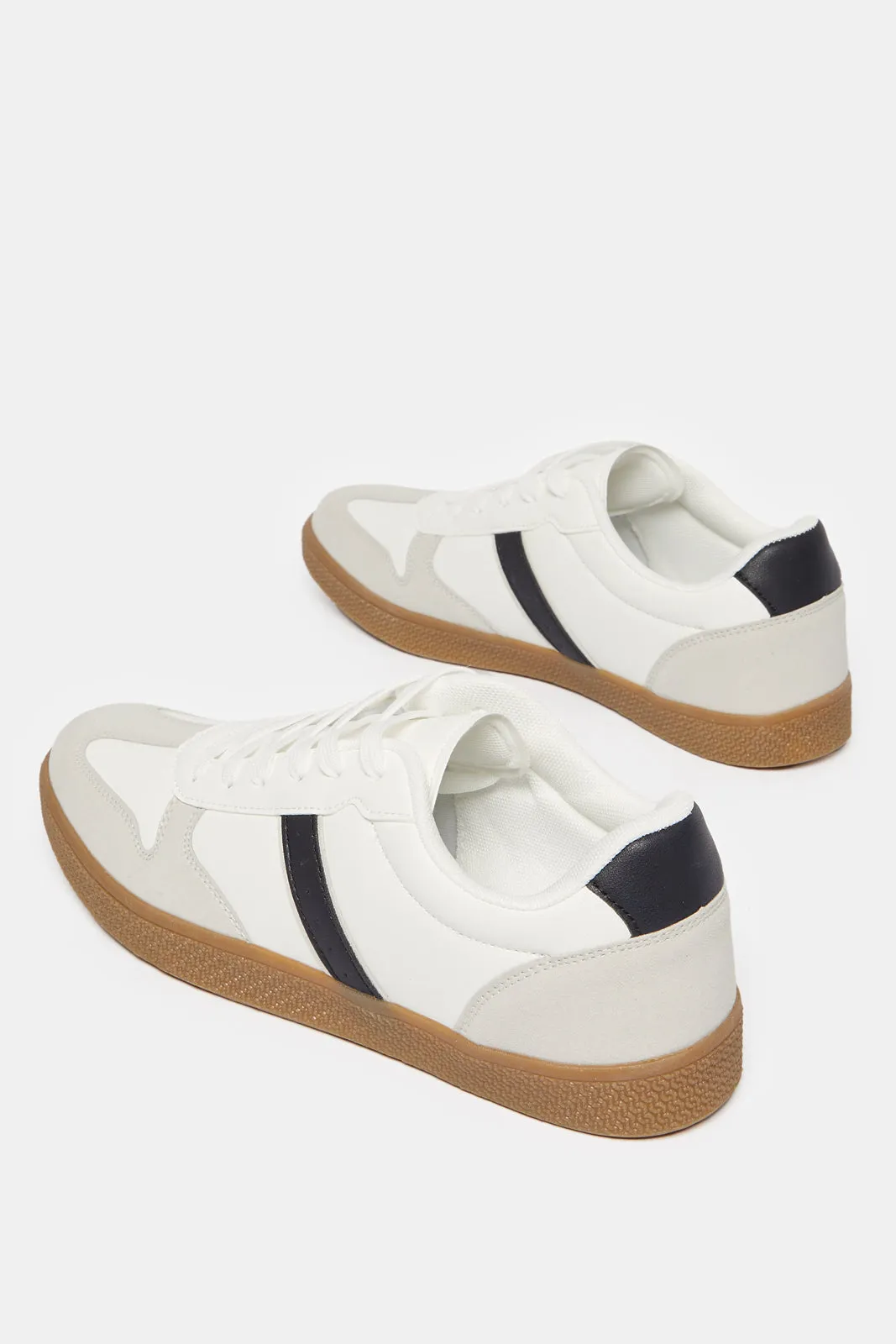 Men White Material Block Sneakers sold by Redtag product image thumbnail 4