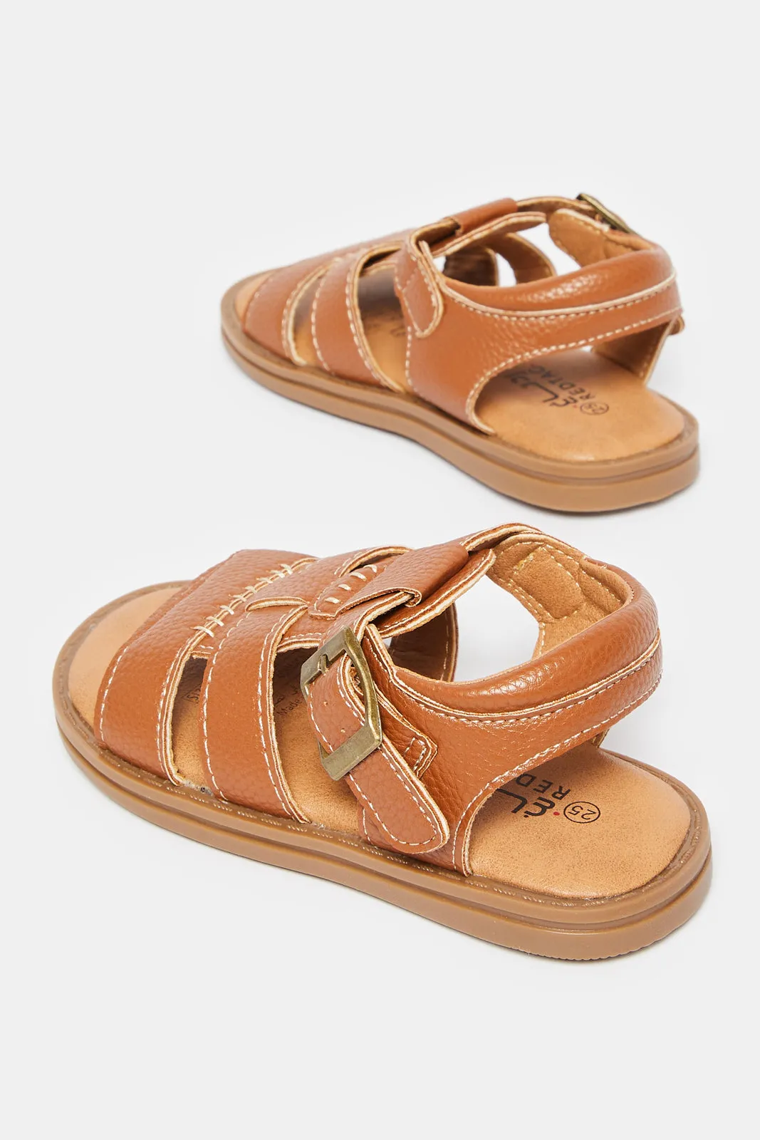 Infant Boys Brown Backstrap Sandal sold by Redtag product image thumbnail 4