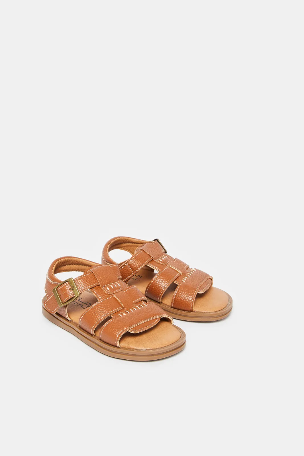 Infant Boys Brown Backstrap Sandal sold by Redtag product image thumbnail 2