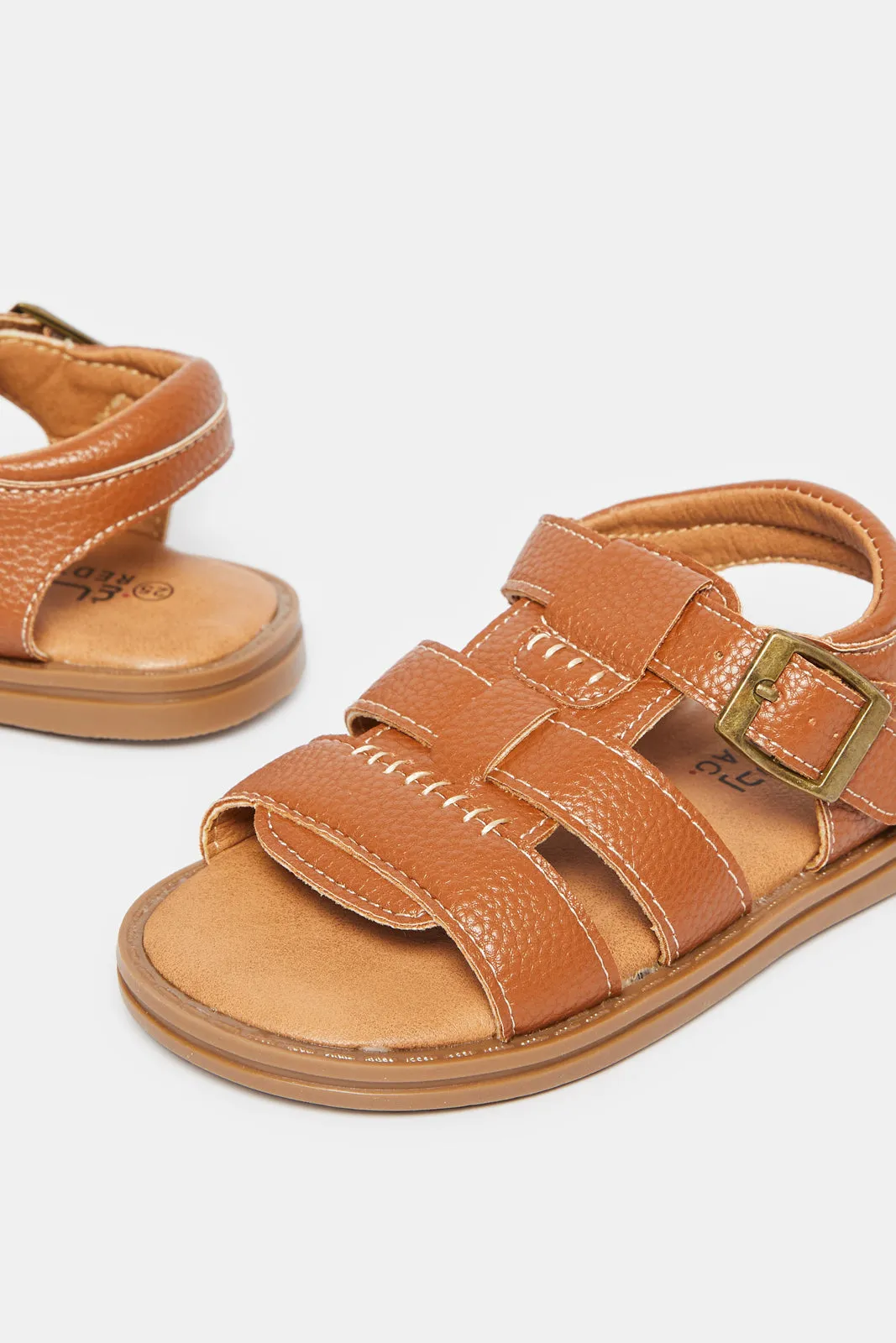 Infant Boys Brown Backstrap Sandal sold by Redtag product image thumbnail 3