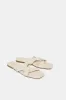 Women Beige Crisscross Mule sold by Redtag