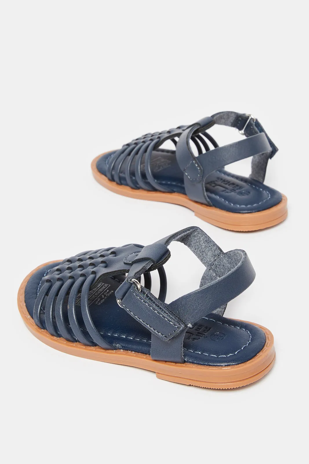 Infant Boys Navy Woven Sandal sold by Redtag product image thumbnail 4