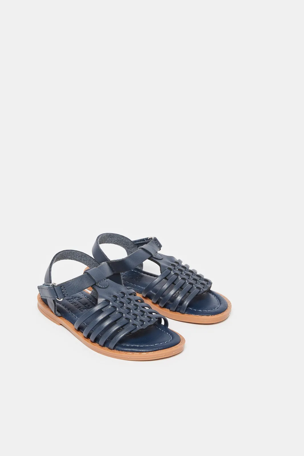 Infant Boys Navy Woven Sandal sold by Redtag product image thumbnail 2