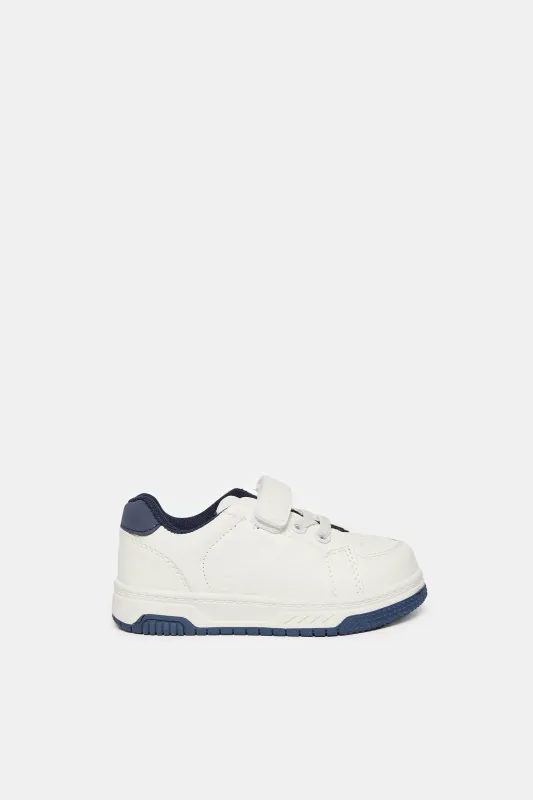 Infant  Boys White Embossed Sneaker sold by Redtag