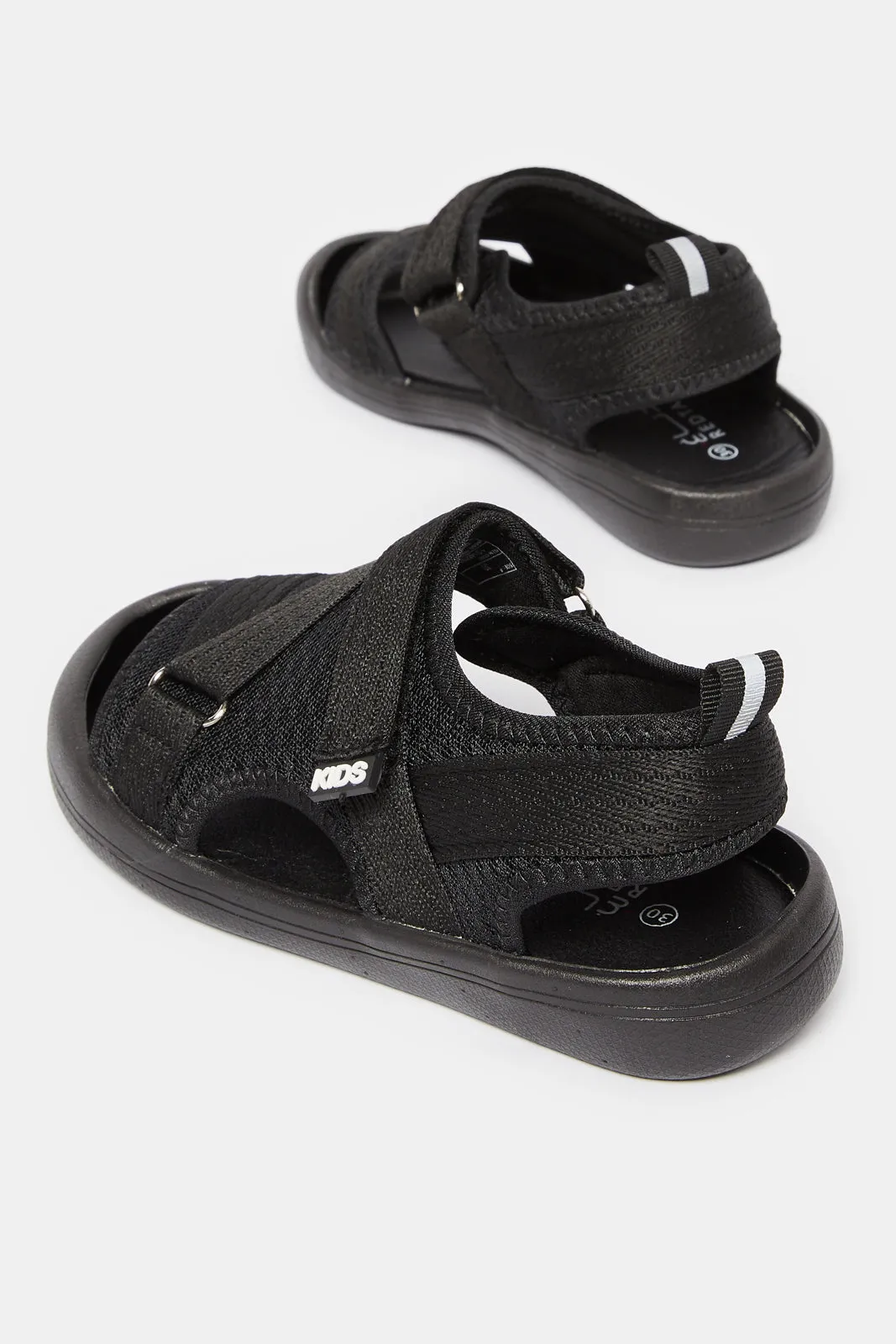 Boys Black Fisherman Sandals sold by Redtag product image thumbnail 4