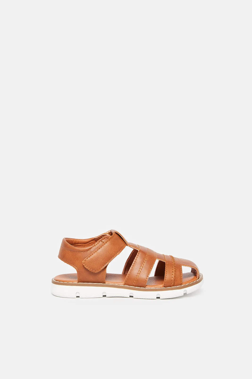 Boys Brown Fisherman Sandals sold by Redtag