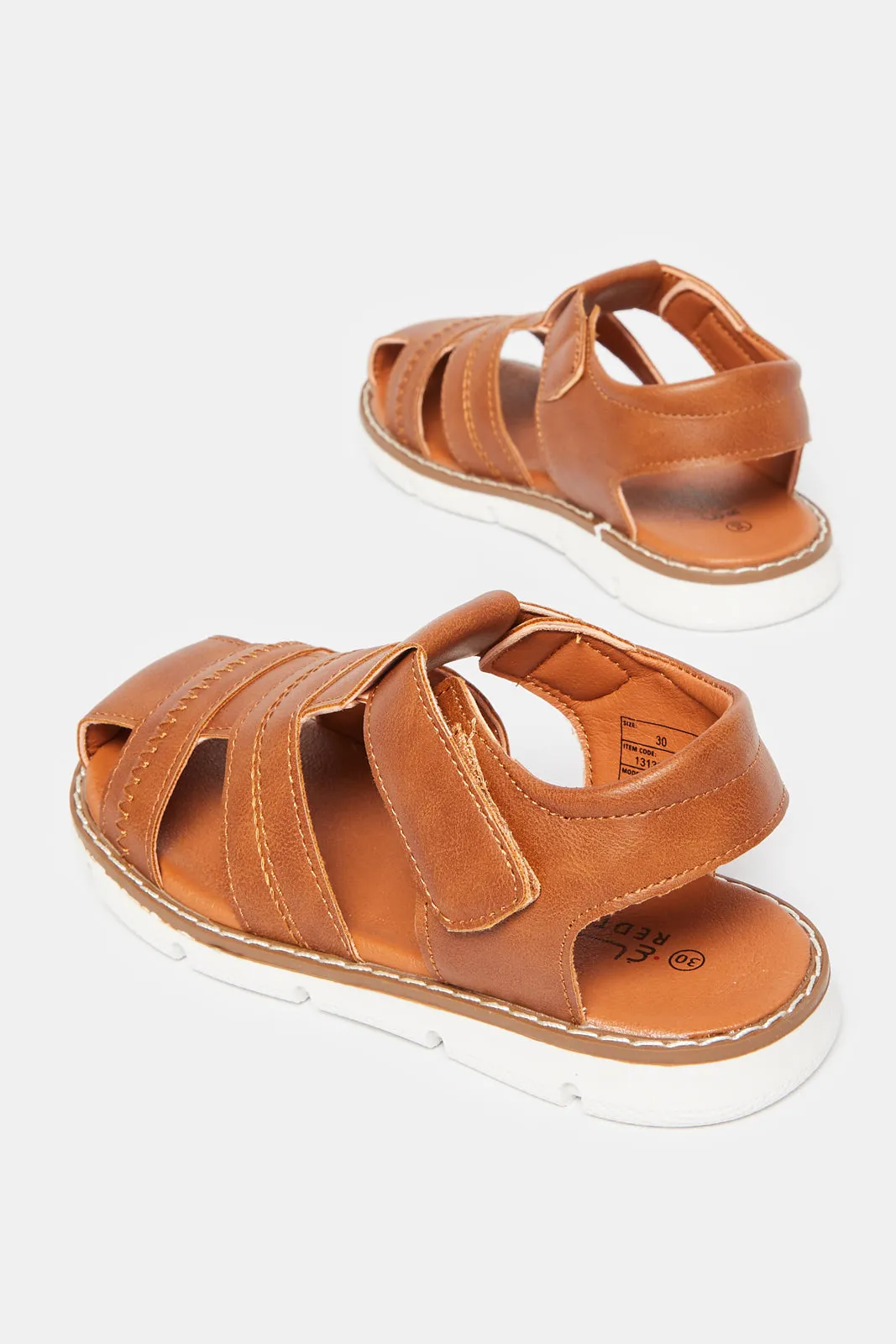 Boys Brown Fisherman Sandals sold by Redtag product image thumbnail 4