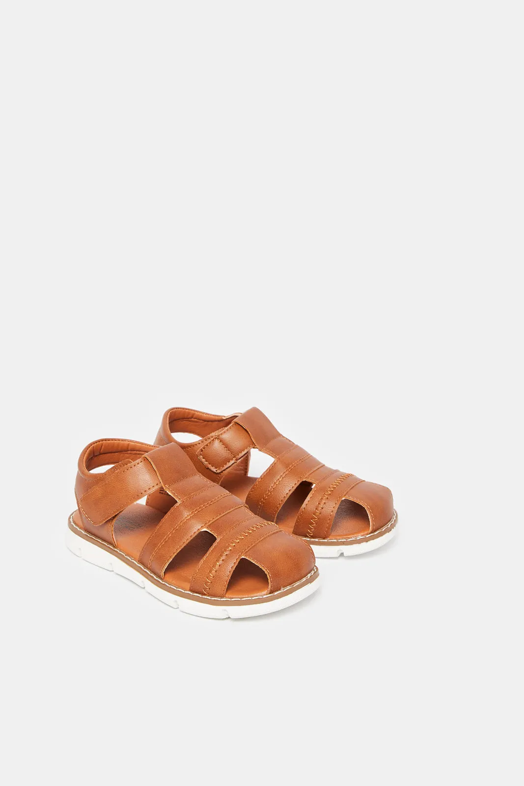 Boys Brown Fisherman Sandals sold by Redtag product image thumbnail 2