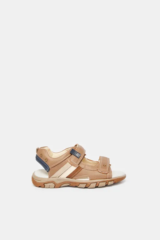 Boys Brown Comfort Sandals sold by Redtag