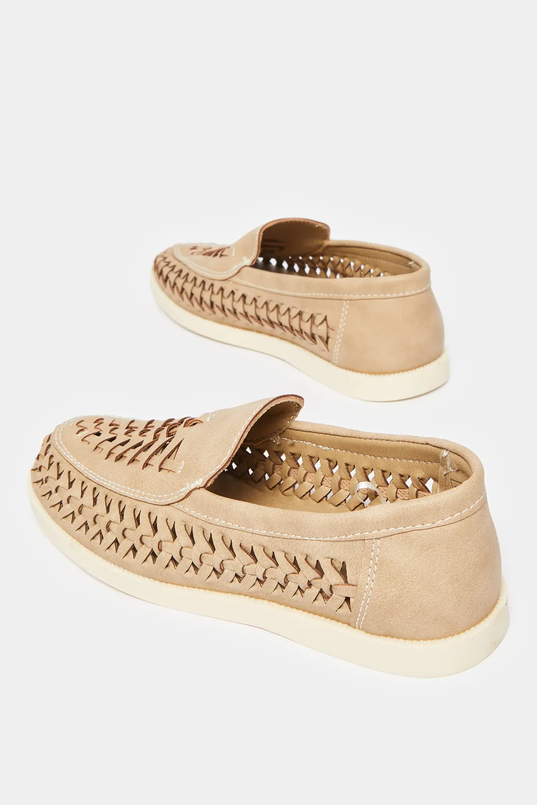 Senior Boys Beige Woven Loafer sold by Redtag product image thumbnail 4