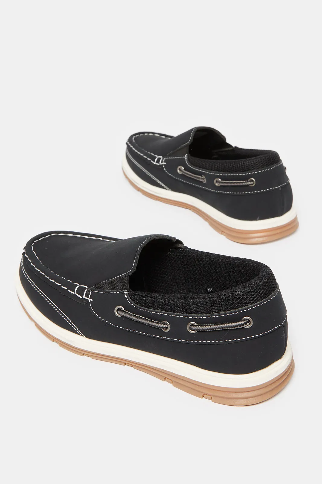 Senior Boys Black Plain Loafer sold by Redtag product image thumbnail 4