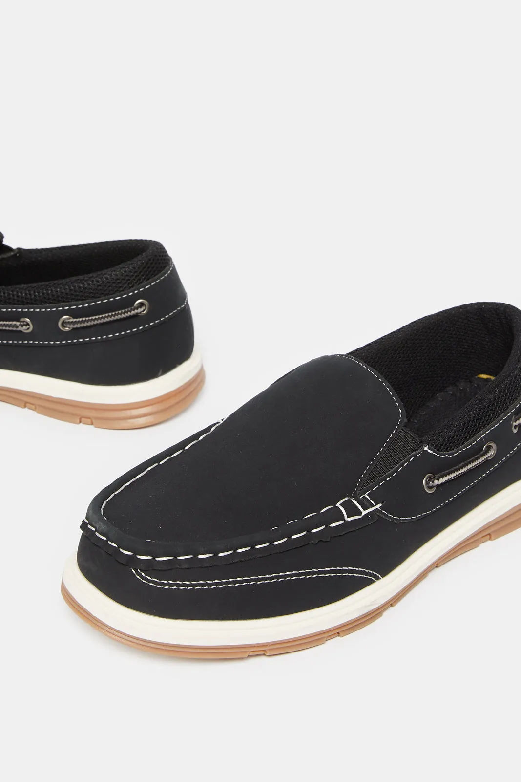 Senior Boys Black Plain Loafer sold by Redtag product image thumbnail 3