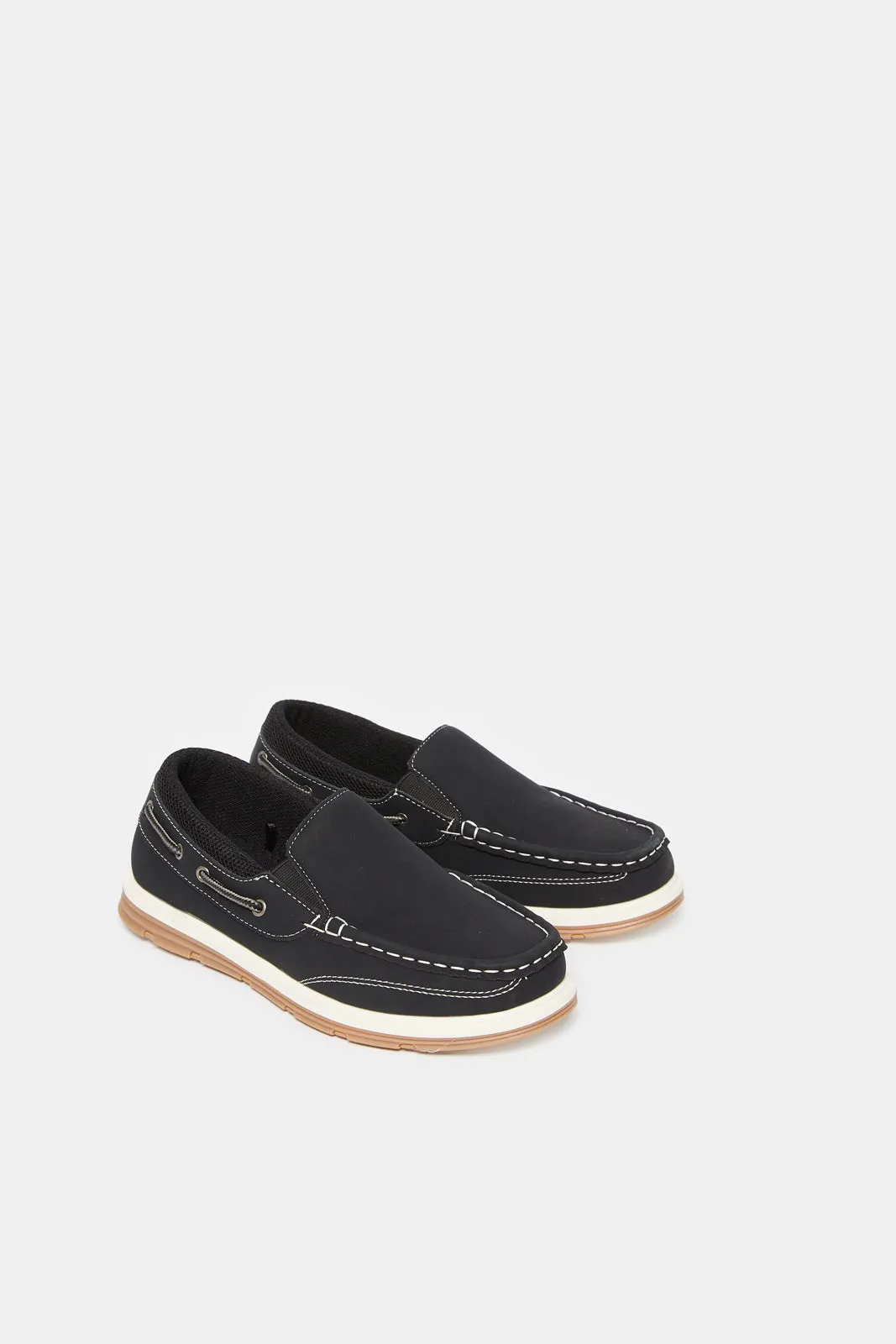 Senior Boys Black Plain Loafer sold by Redtag product image thumbnail 2