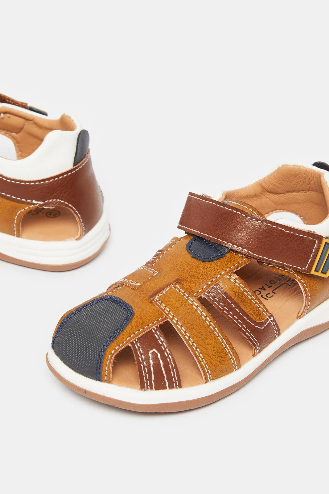 Infant Boys Brown Fisherman Sandals sold by Redtag product image thumbnail 3