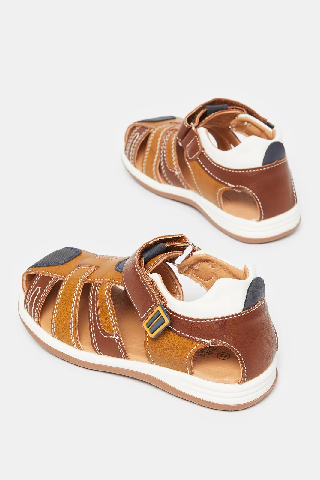 Infant Boys Brown Fisherman Sandals sold by Redtag product image thumbnail 4