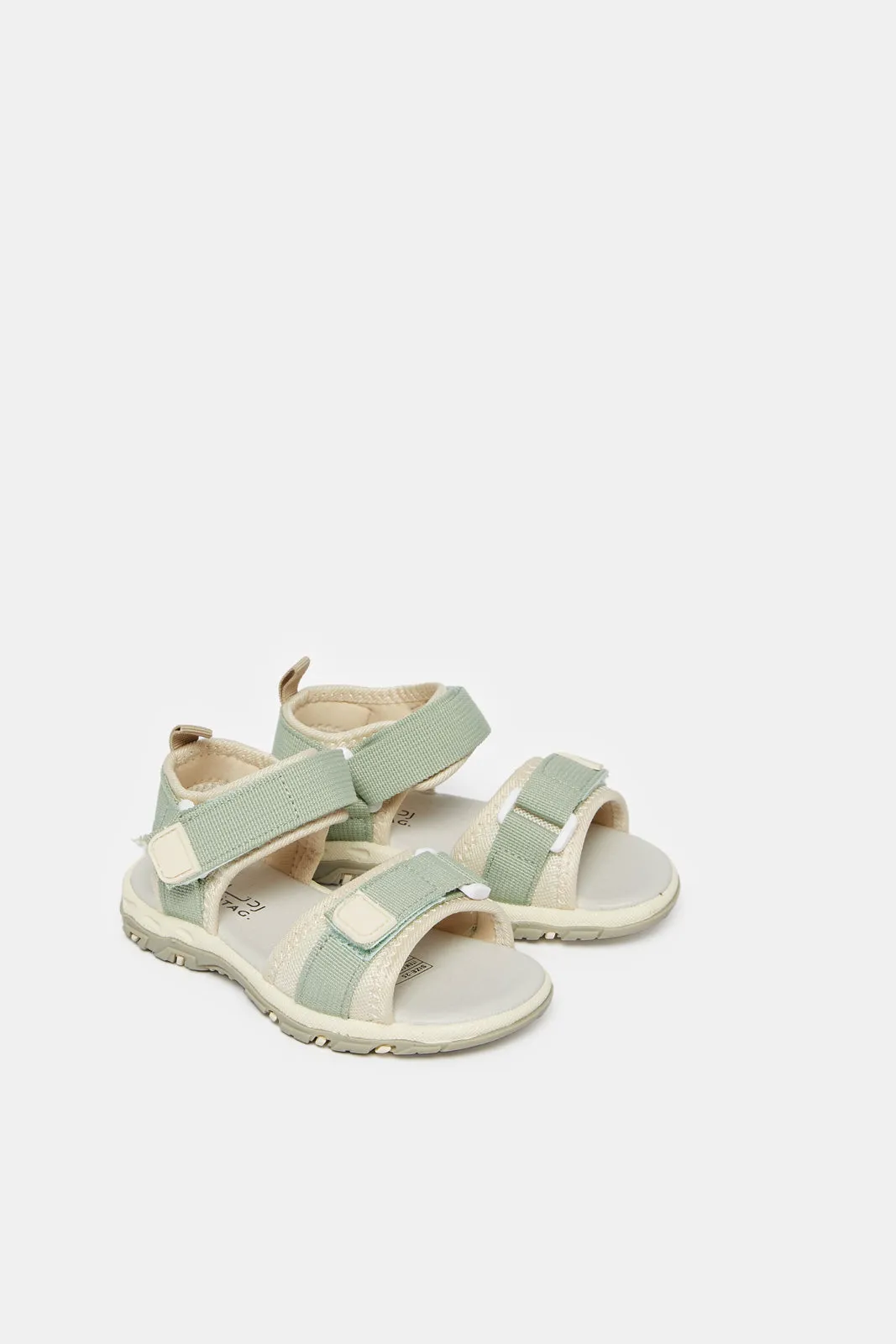 Infant Boys Green And Beige Textured Sandals sold by Redtag product image thumbnail 2
