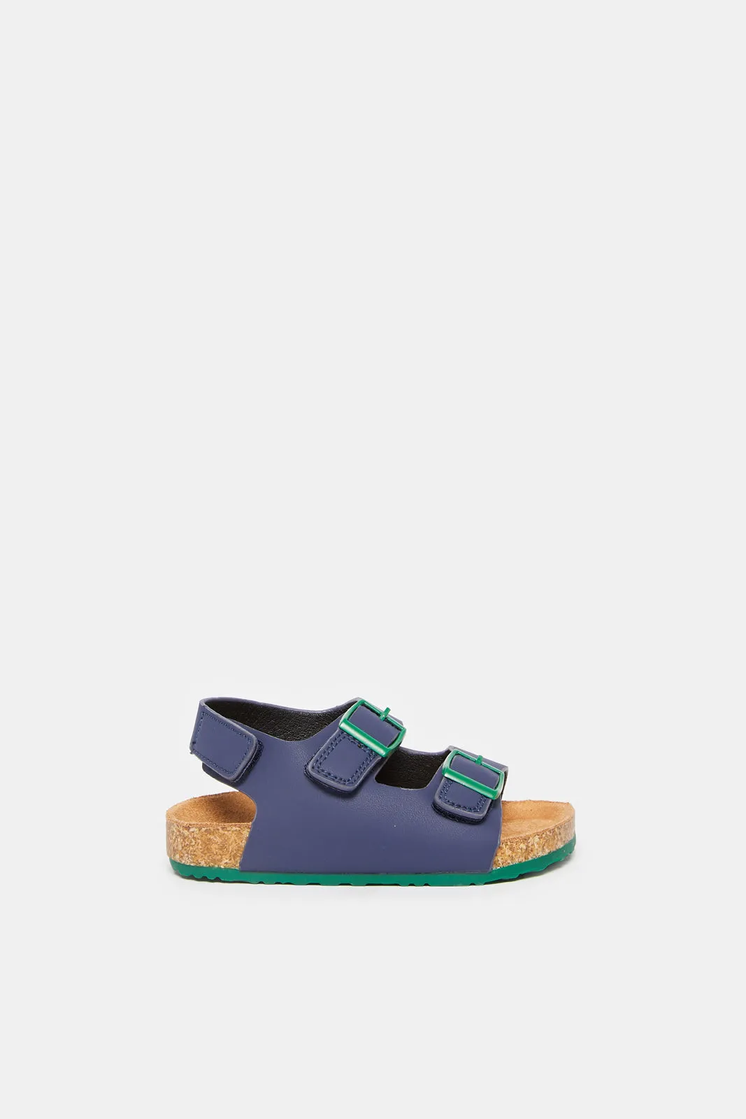 Infant Boys Navy Cork Sandals sold by Redtag