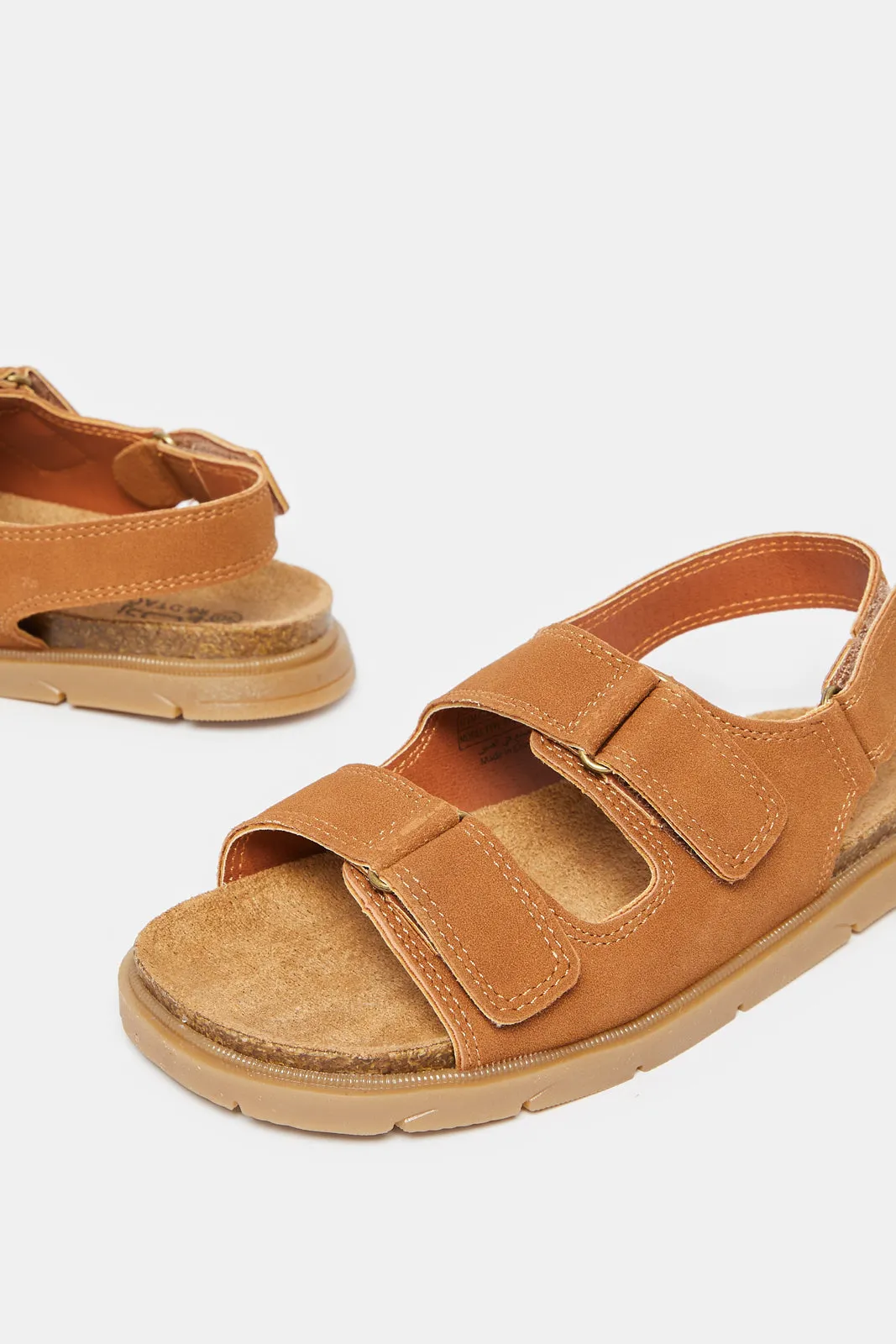 Boys Beige Comfort Sandals sold by Redtag product image thumbnail 3