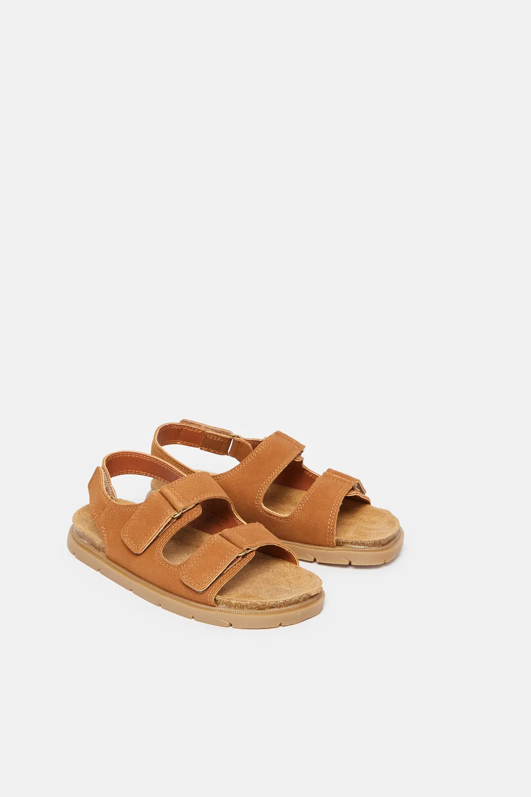 Boys Beige Comfort Sandals sold by Redtag product image thumbnail 2