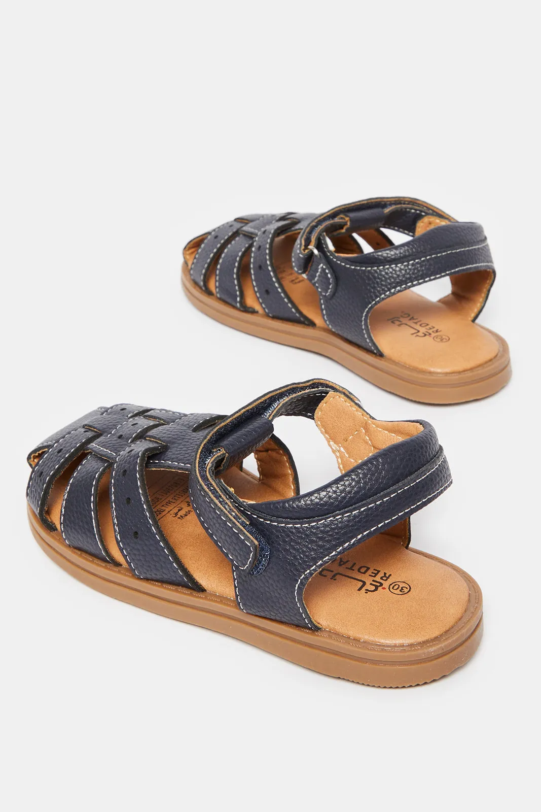 Boys Navy Fisherman Sandals sold by Redtag product image thumbnail 4
