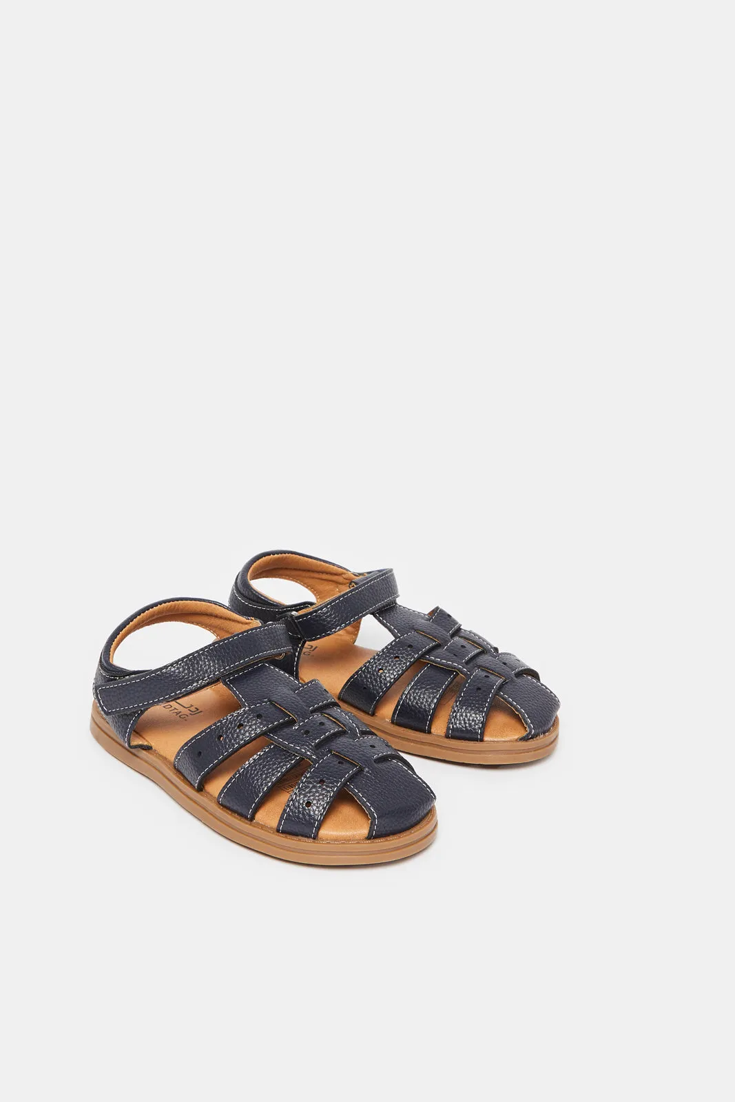 Boys Navy Fisherman Sandals sold by Redtag product image thumbnail 2