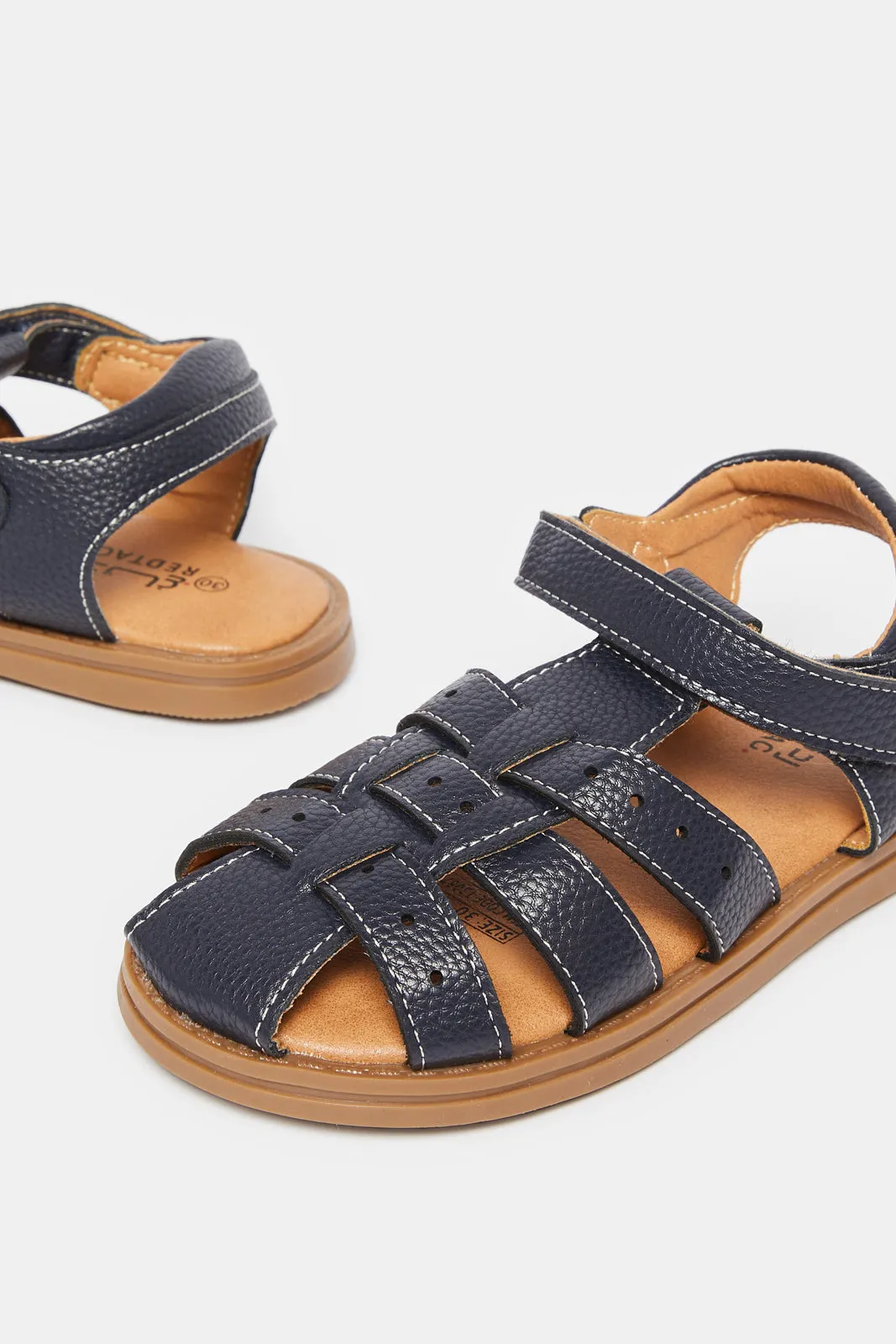 Boys Navy Fisherman Sandals sold by Redtag product image thumbnail 3