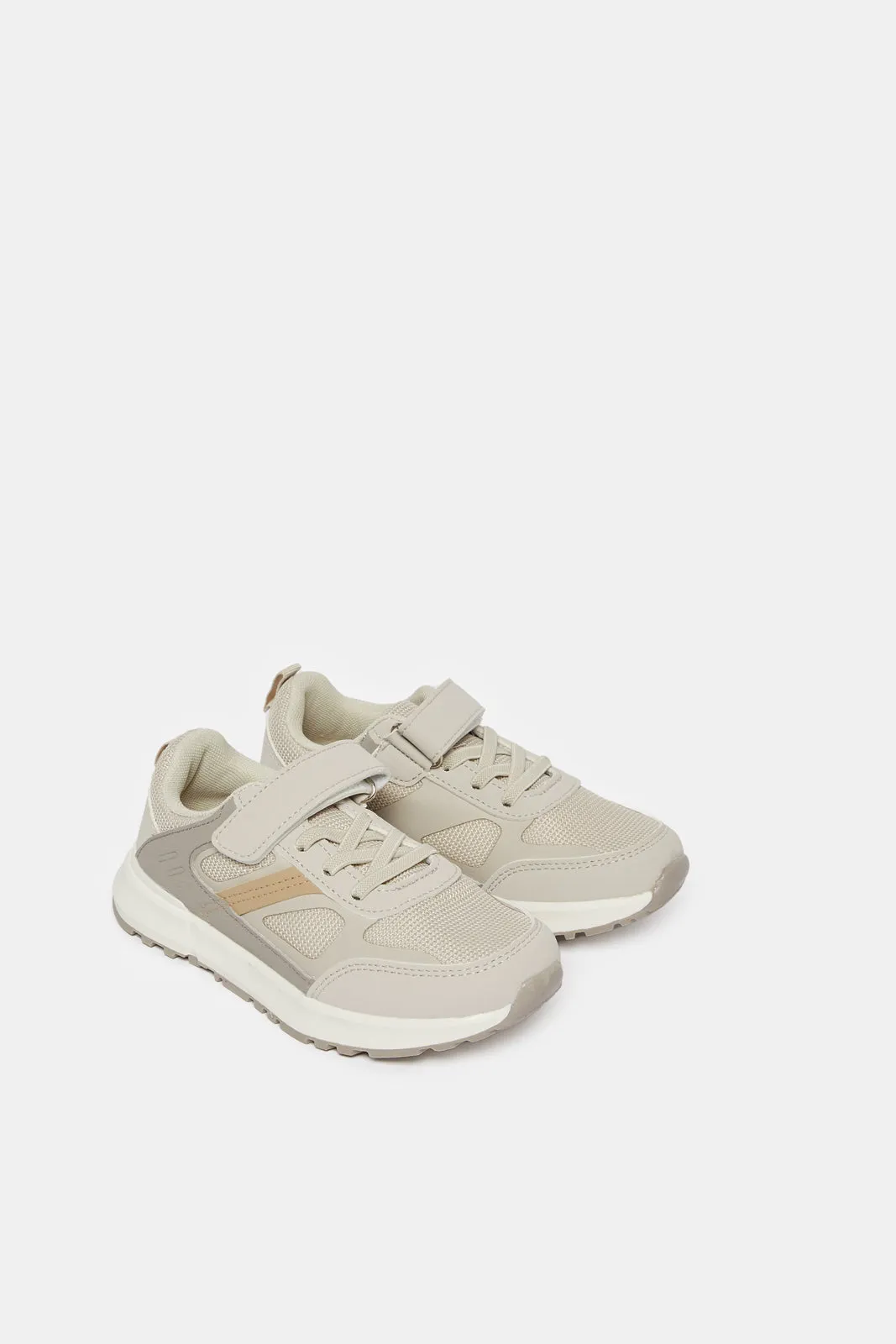 Boys Grey Material Block Sneakers sold by Redtag product image thumbnail 2