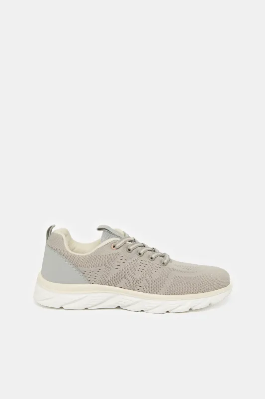 Women Grey Lace Up Sneakers sold by Redtag