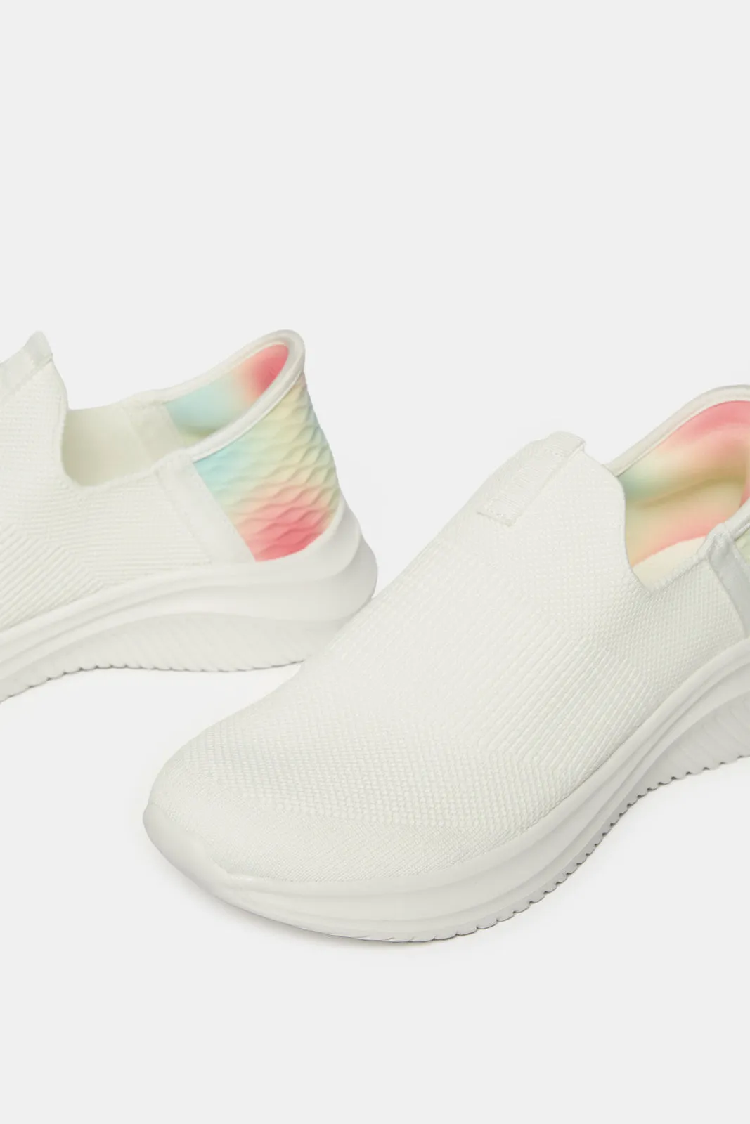 Women White Slip On Sneakers sold by Redtag product image thumbnail 3