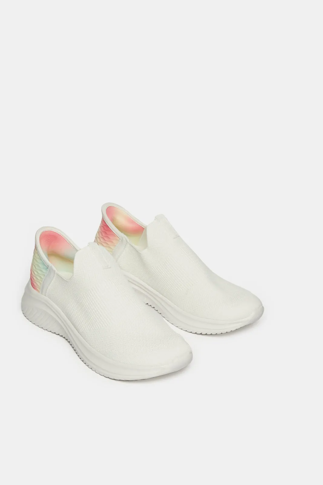 Women White Slip On Sneakers sold by Redtag product image thumbnail 2