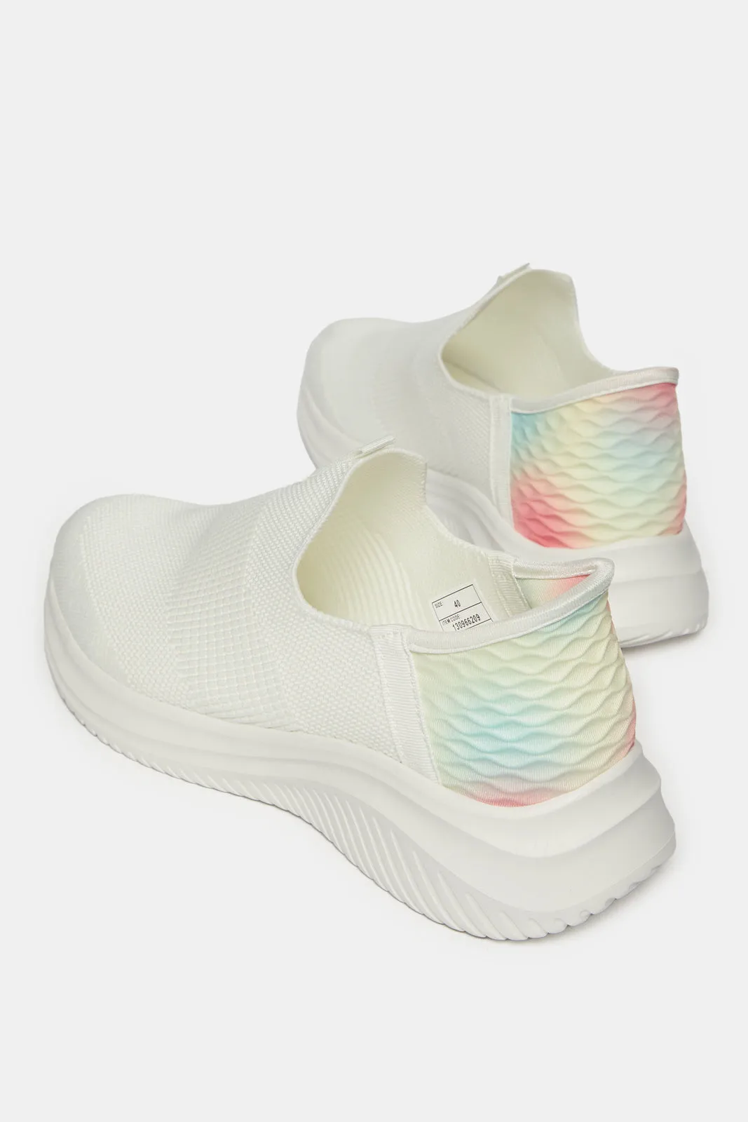 Women White Slip On Sneakers sold by Redtag product image thumbnail 4