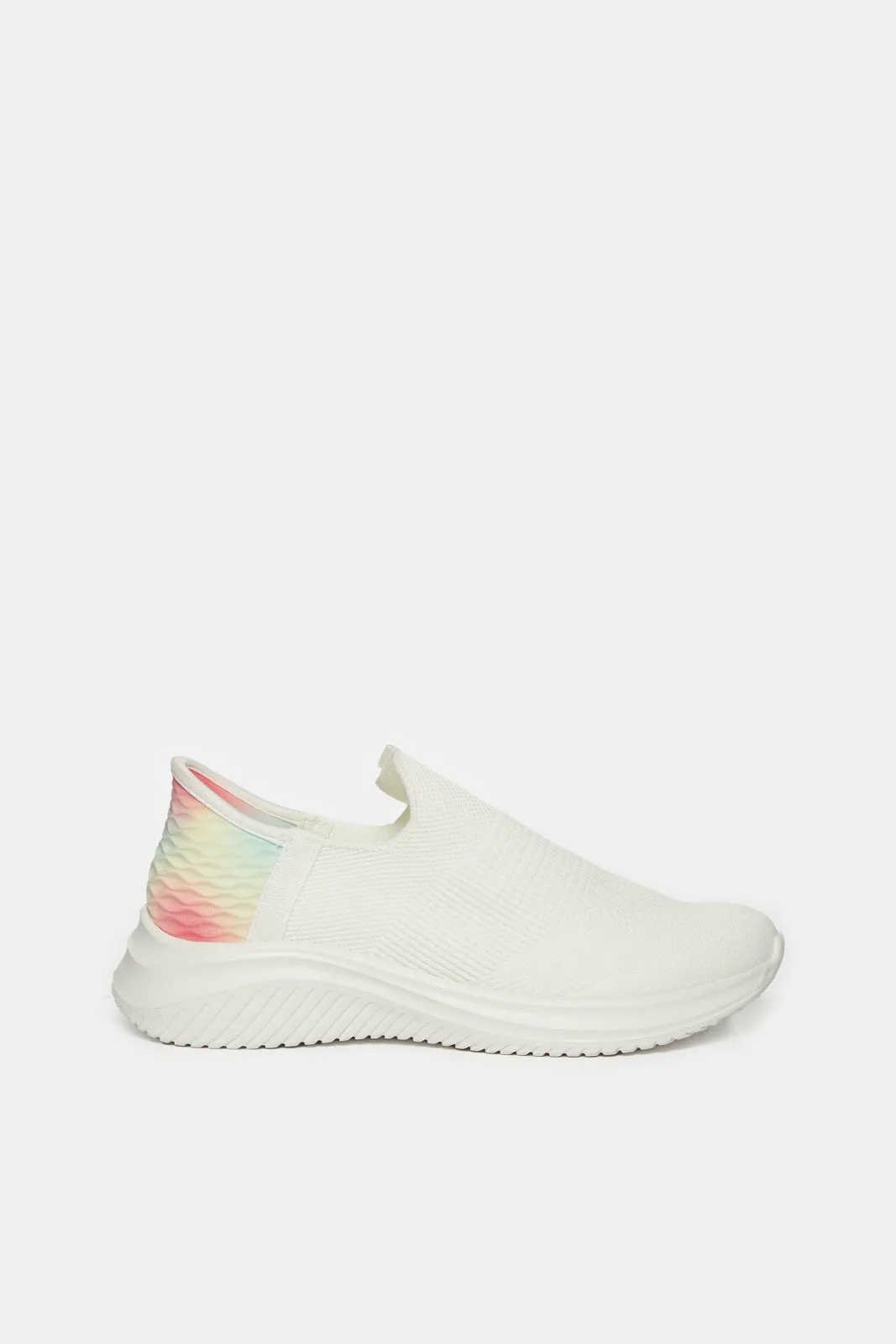 Women White Slip On Sneakers sold by Redtag