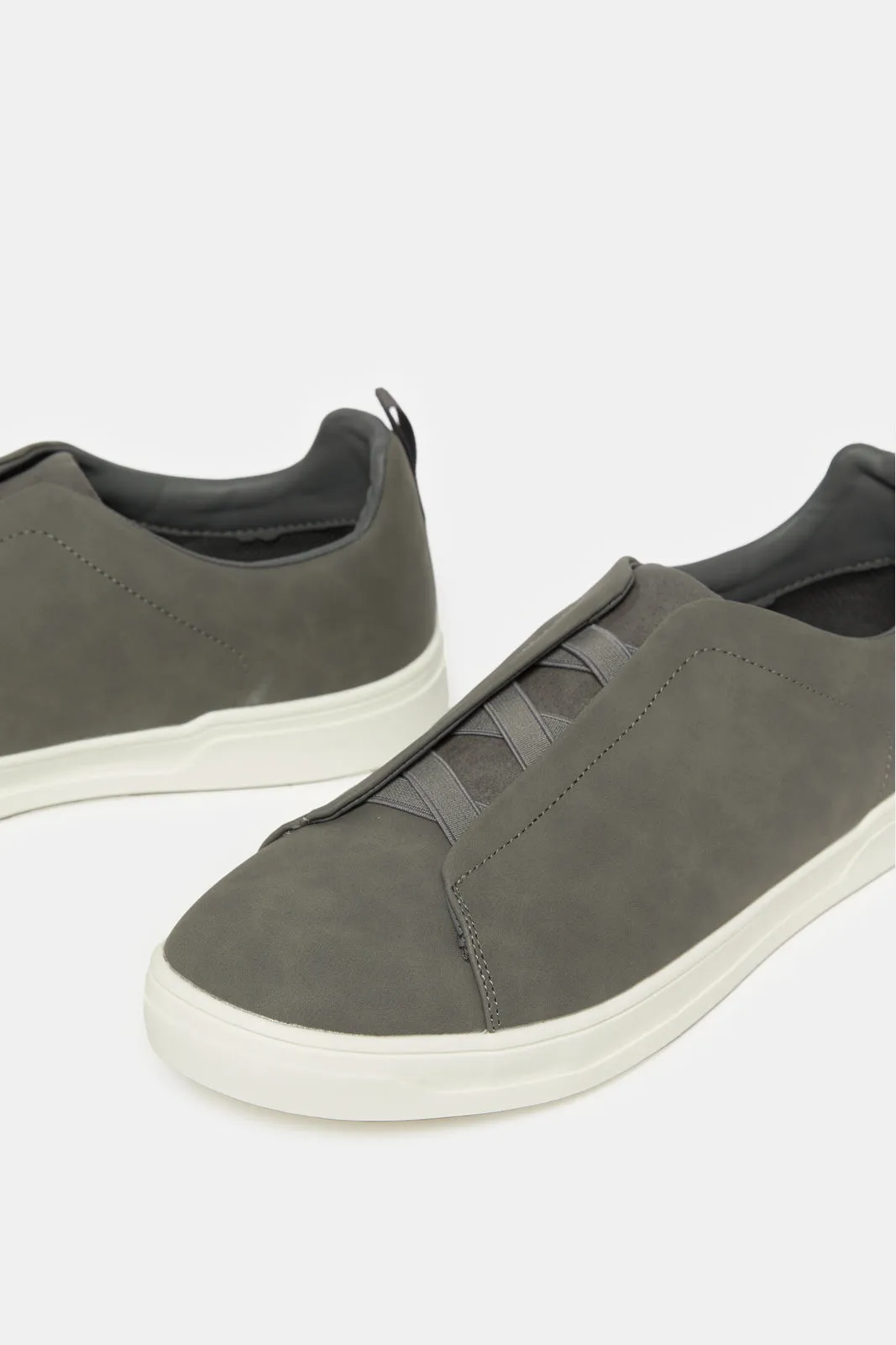 Men Grey Plain Sneakers sold by Redtag product image thumbnail 3