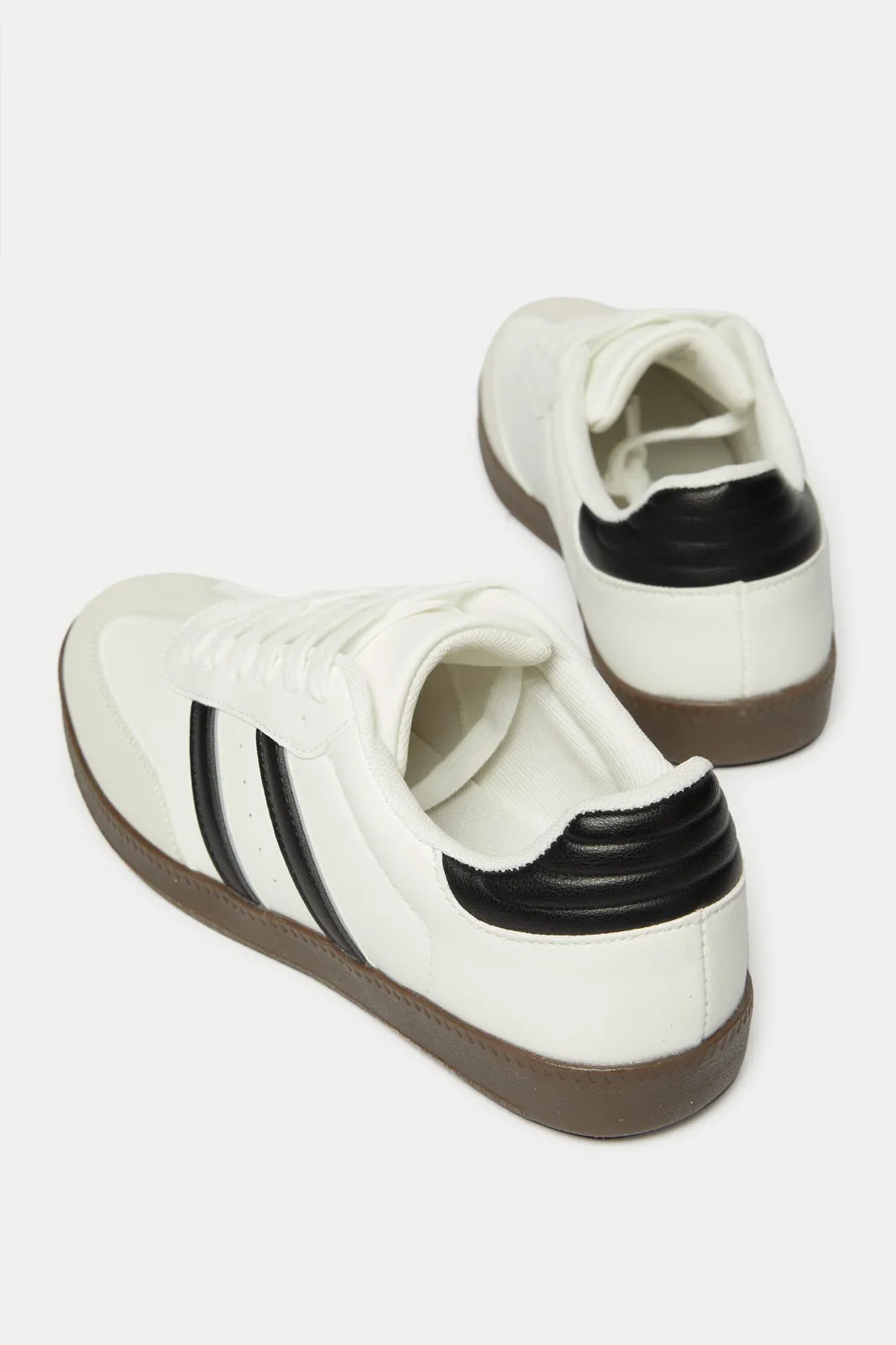 Senior Boys White Material Block Sneakers sold by Redtag product image thumbnail 4