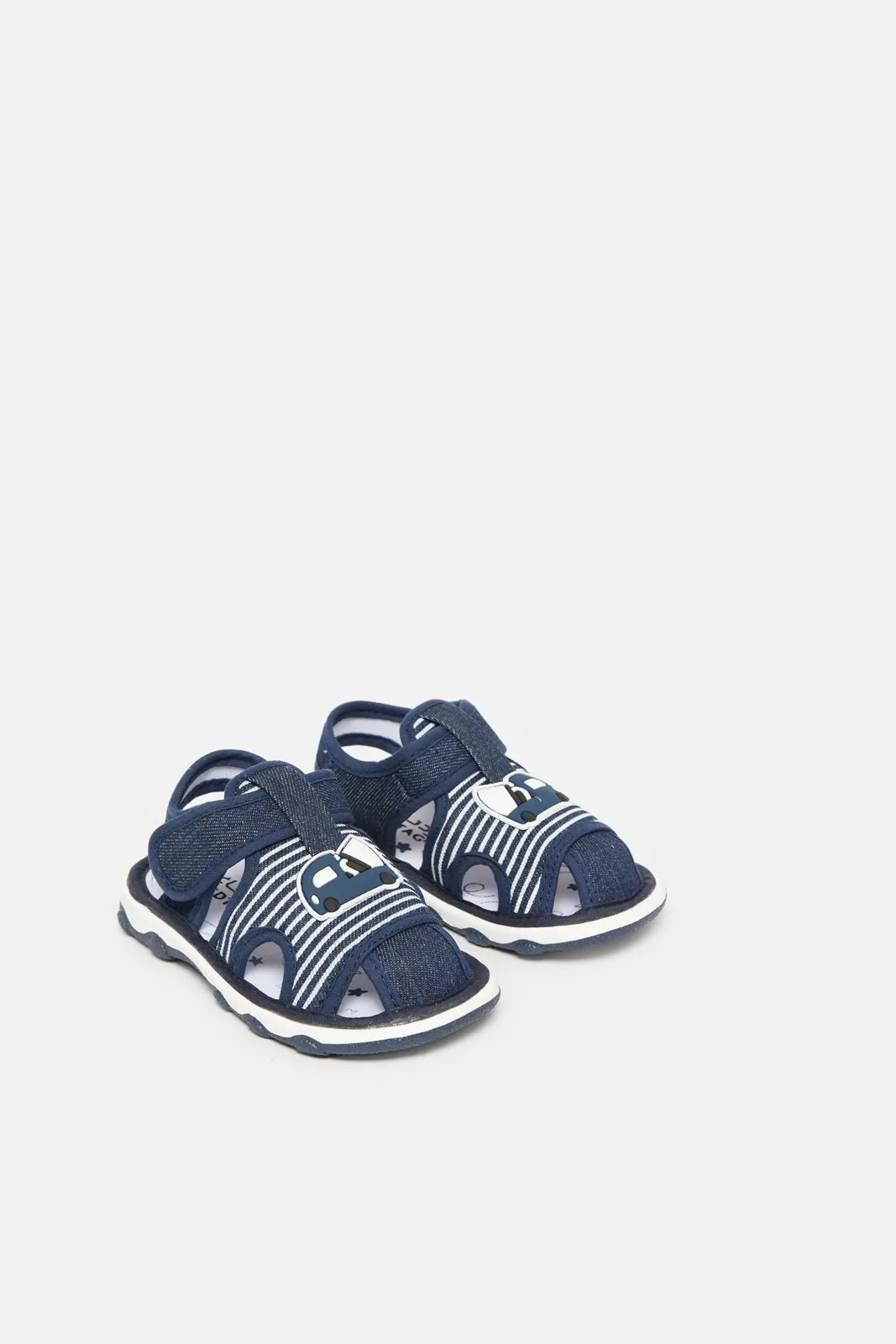 Infant Boys Navy Sounded Sole Sandals sold by Redtag product image thumbnail 2
