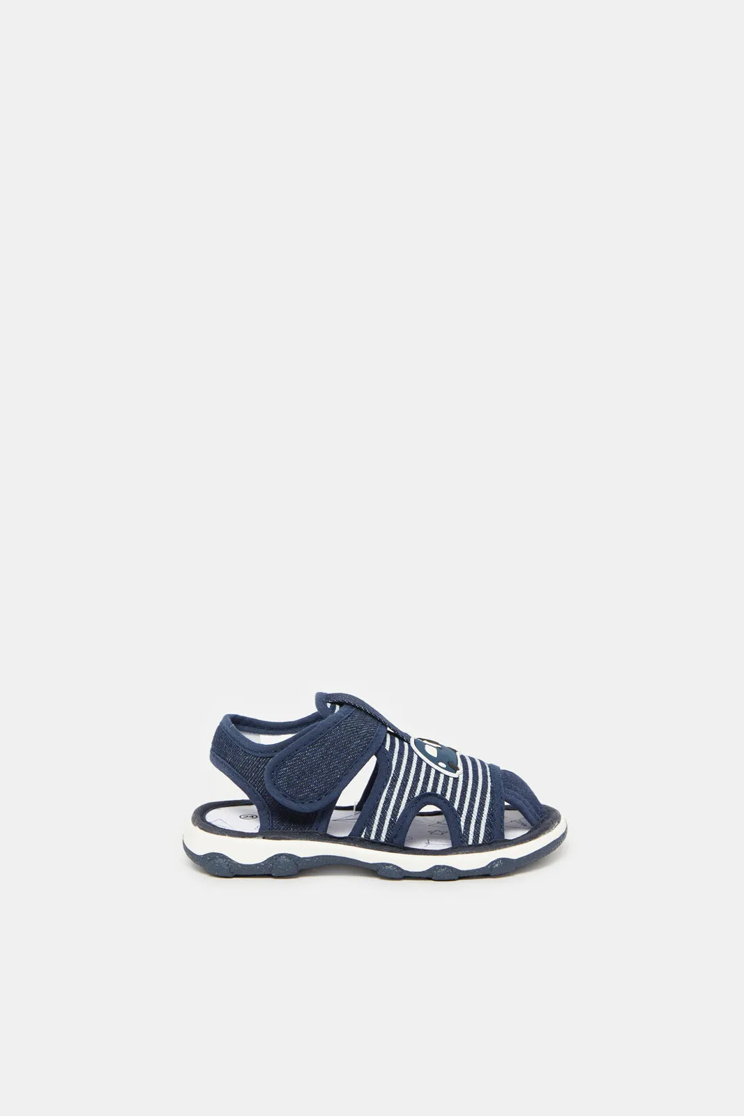 Infant Boys Navy Sounded Sole Sandals sold by Redtag