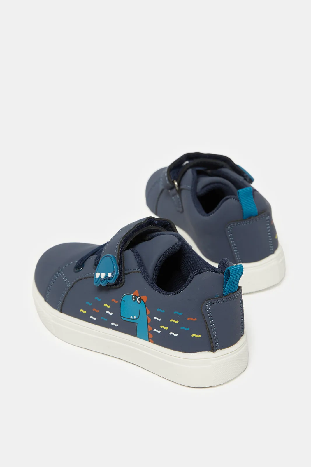 Infant Boys Navy Dinosaur Sneakers sold by Redtag product image thumbnail 4