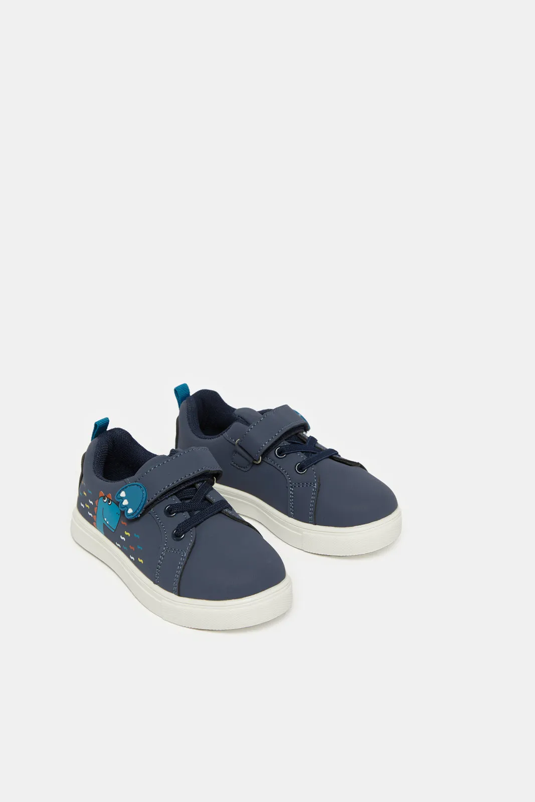 Infant Boys Navy Dinosaur Sneakers sold by Redtag product image thumbnail 2