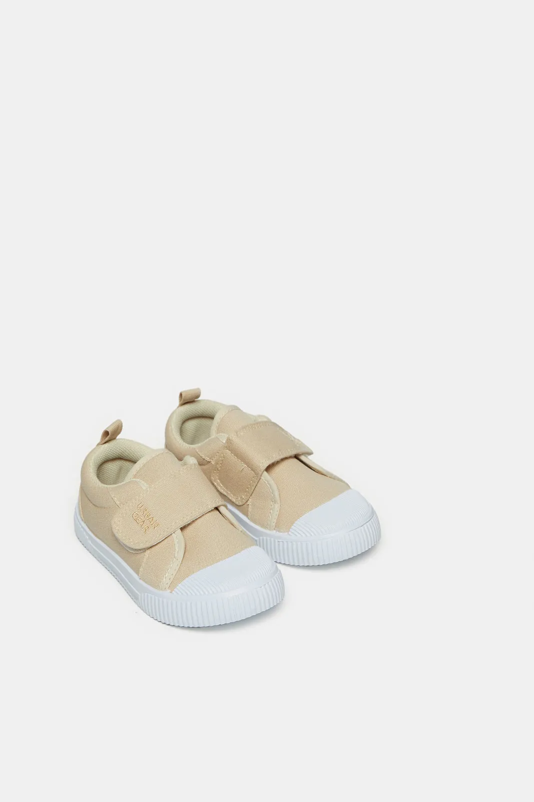 Infant Boys Cream Velcro Sneakers sold by Redtag product image thumbnail 2