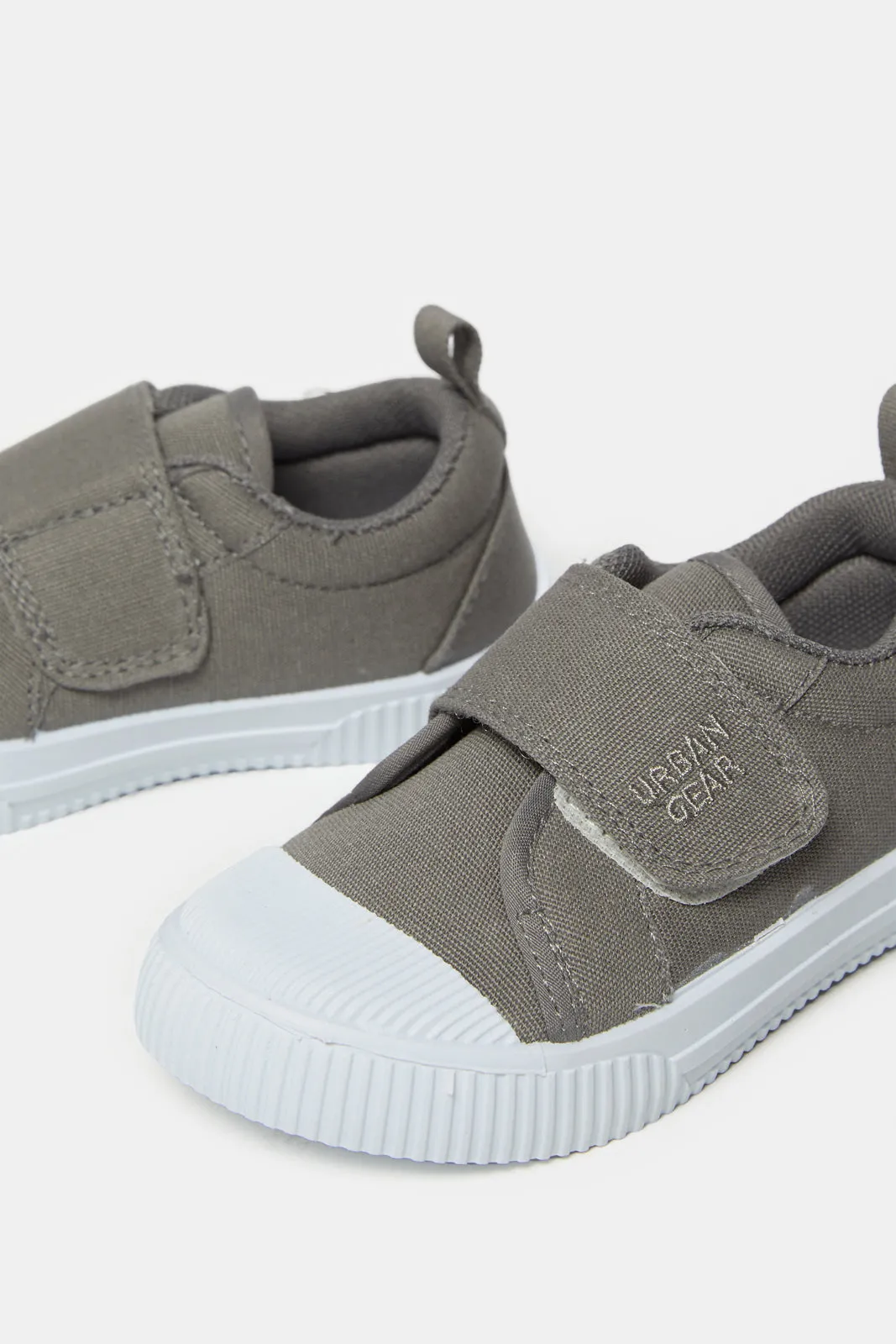 Infant Boys Grey Velcro Sneakers sold by Redtag product image thumbnail 3