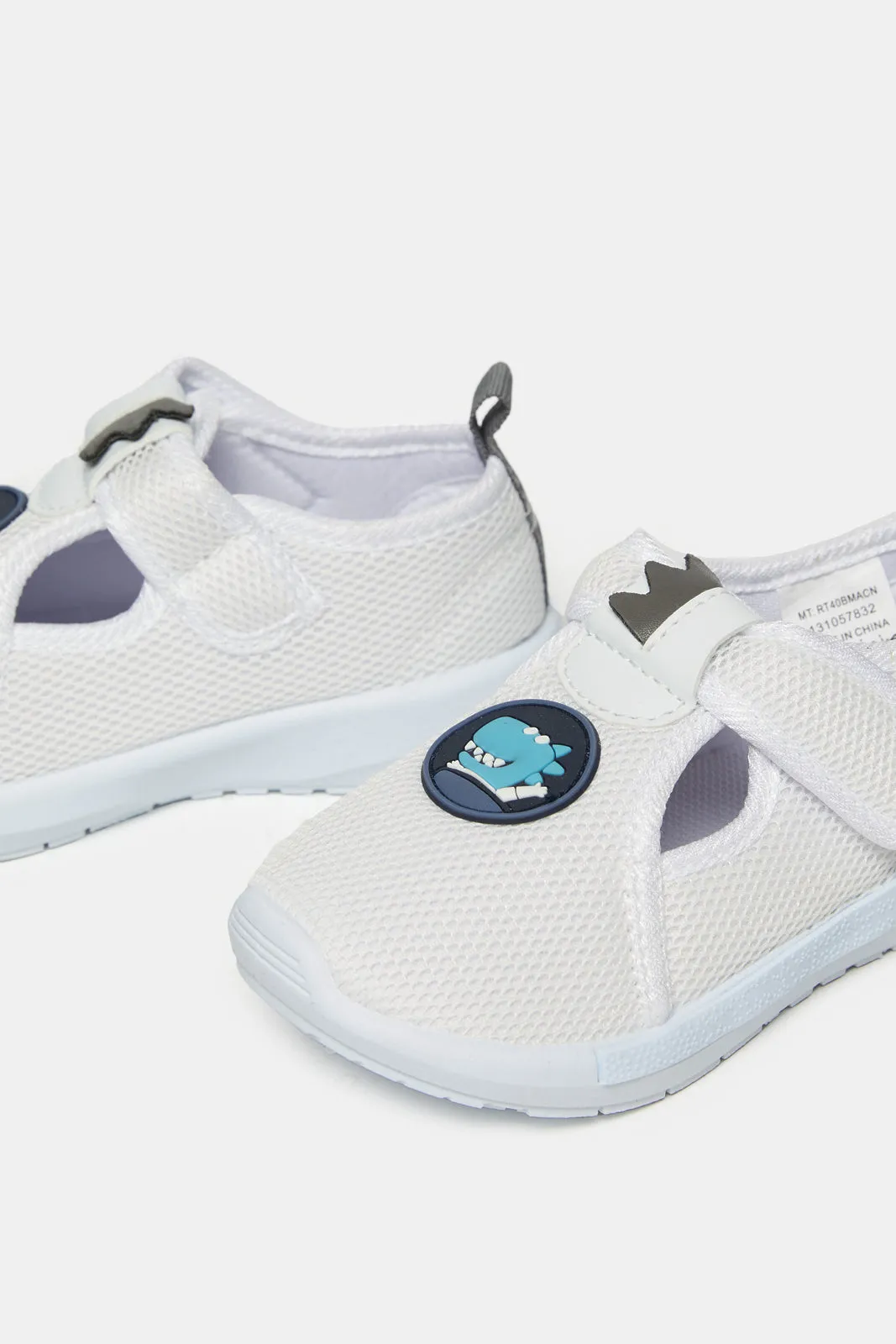 Infant Boys White Velcro Sneakers sold by Redtag product image thumbnail 3