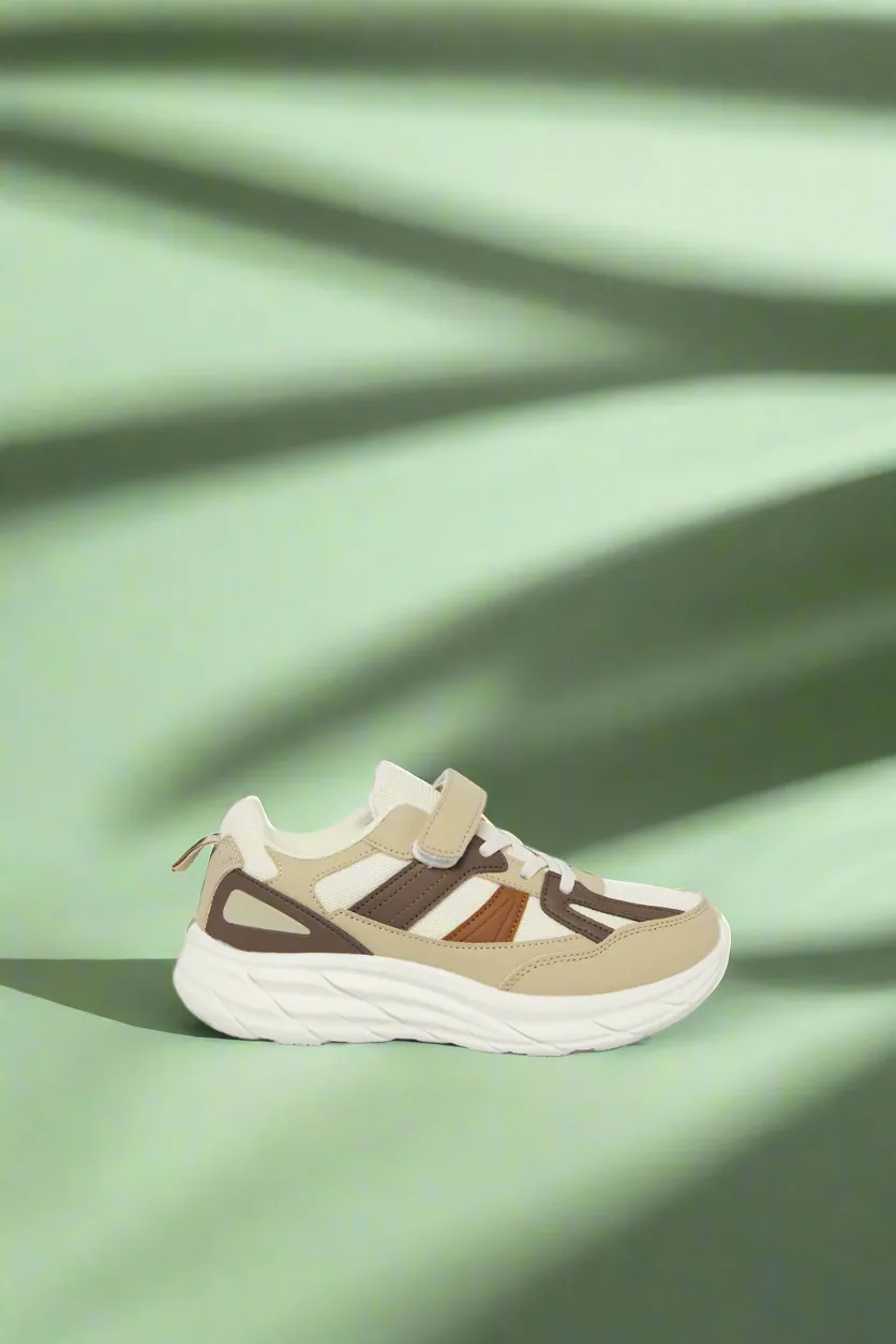 Senior Boys Beige Chunky Sneakers sold by Redtag product image thumbnail 5