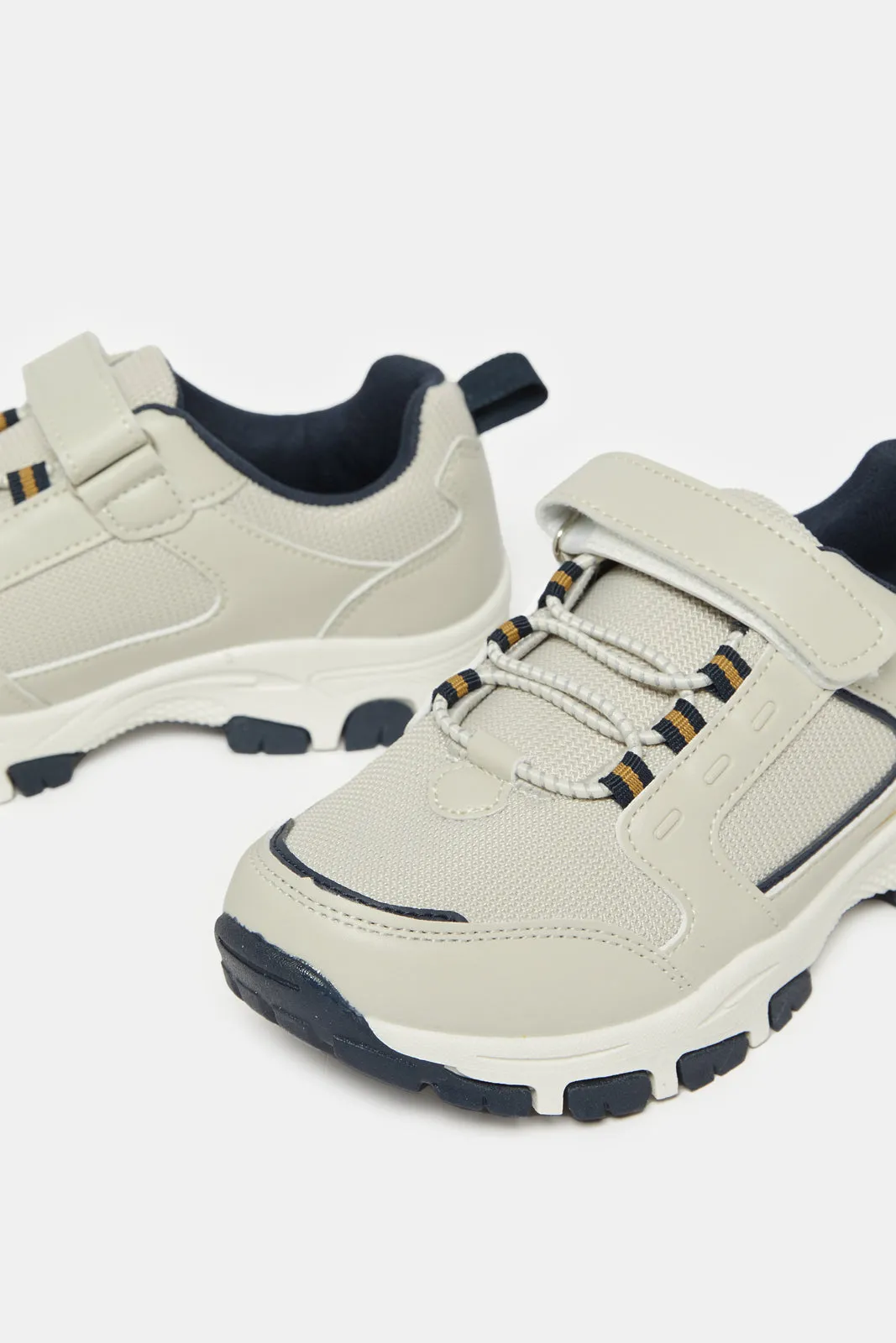 Senior Boys Grey Material Block Trekker sold by Redtag product image thumbnail 3