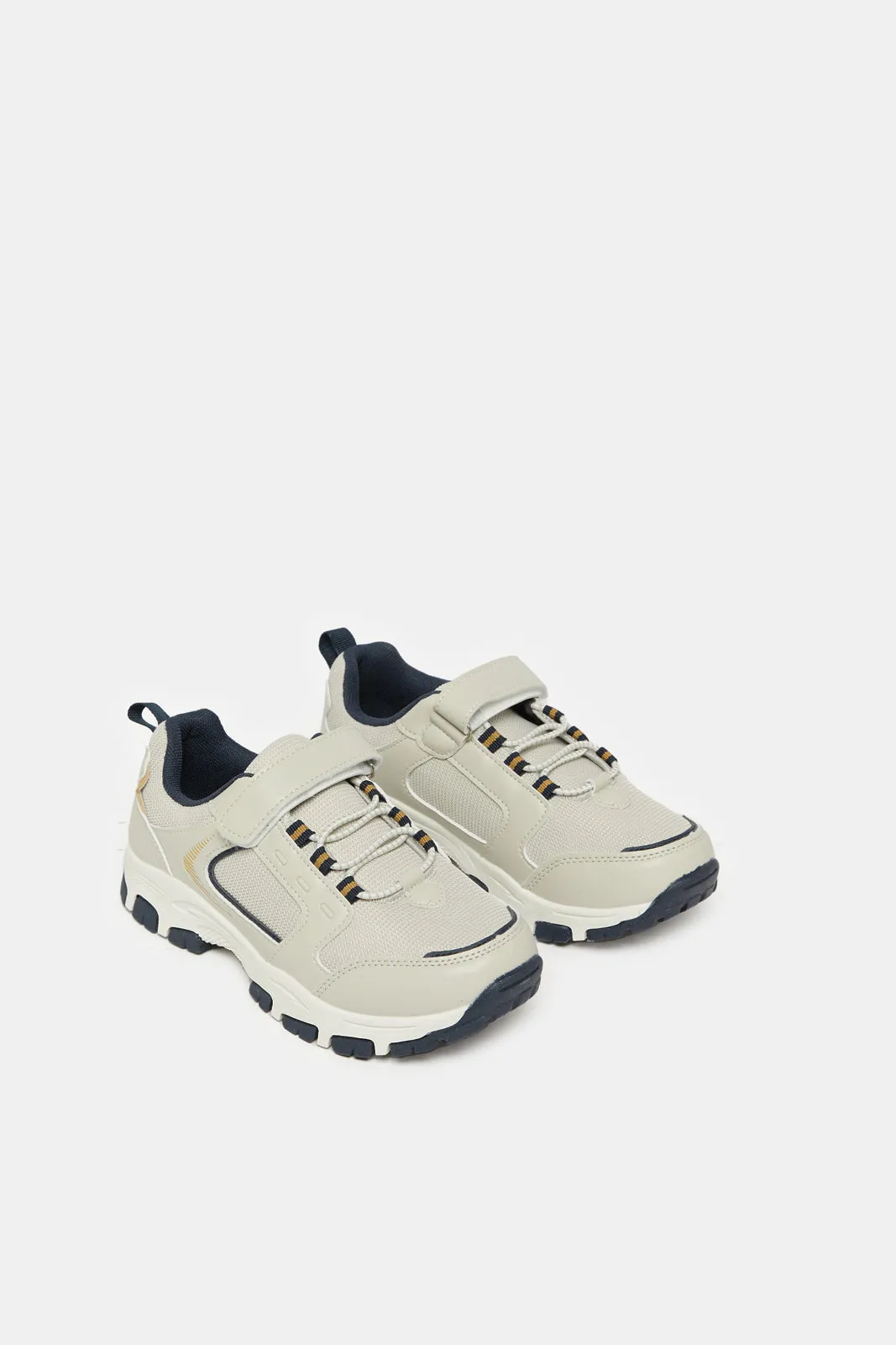 Senior Boys Grey Material Block Trekker sold by Redtag product image thumbnail 2