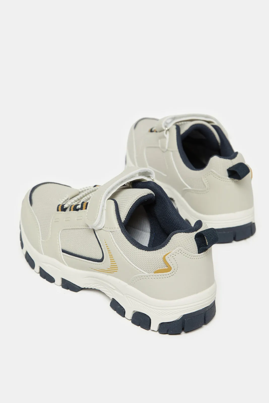 Senior Boys Grey Material Block Trekker sold by Redtag product image thumbnail 4