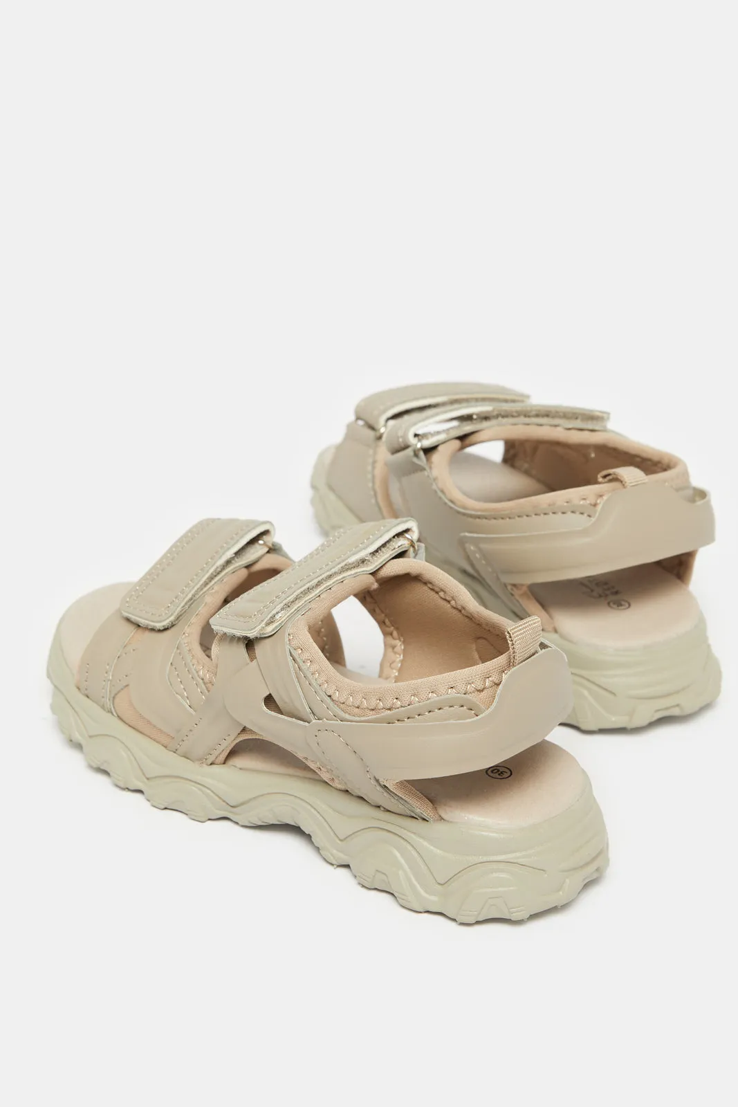 Boys Taupe Trekker Sandals sold by Redtag product image thumbnail 4