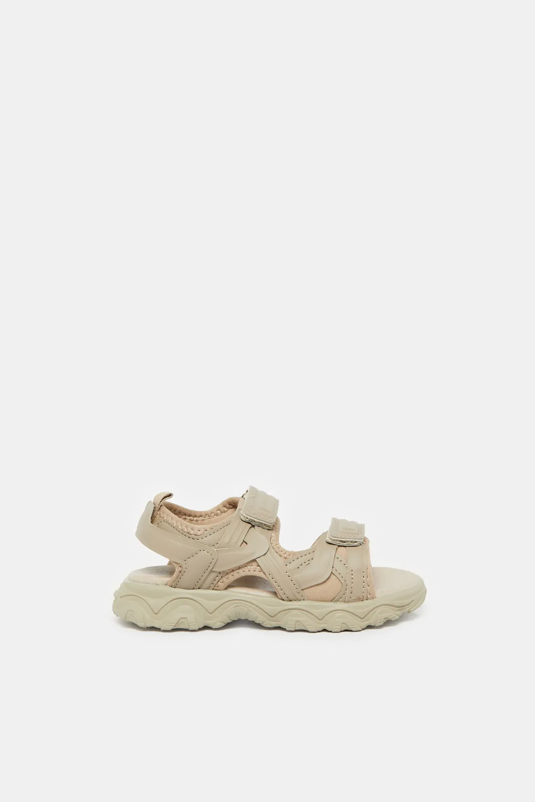 Boys Taupe Trekker Sandals sold by Redtag