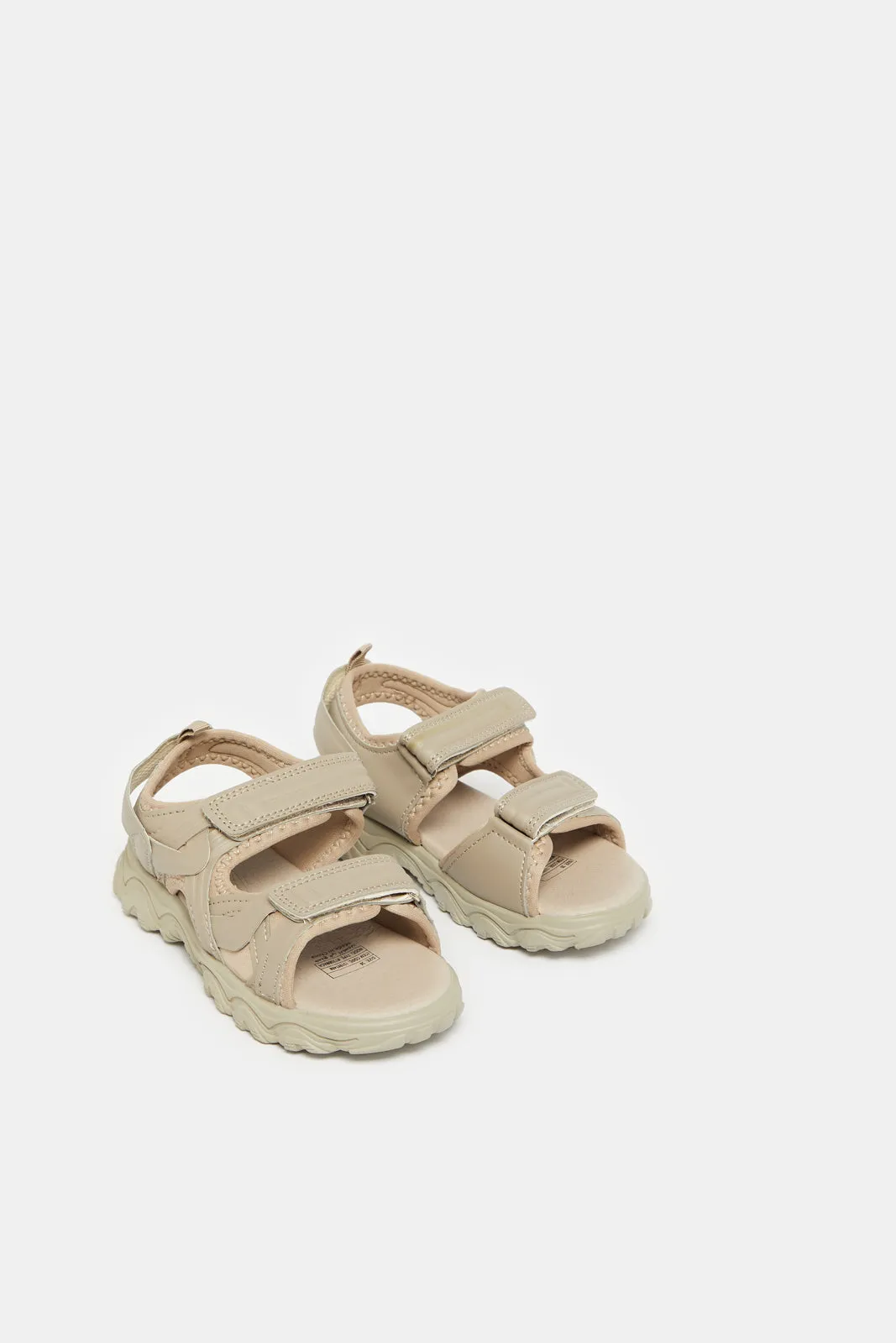 Boys Taupe Trekker Sandals sold by Redtag product image thumbnail 2