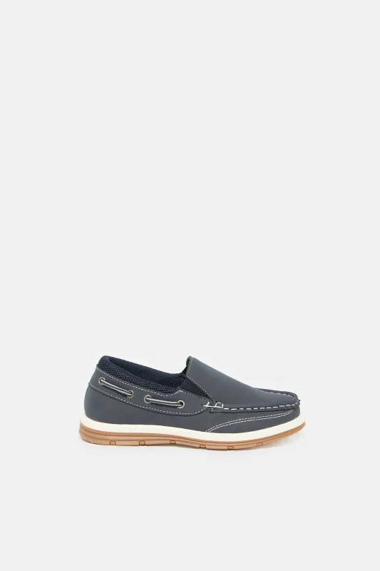 Boys Navy Penny Loafer sold by Redtag